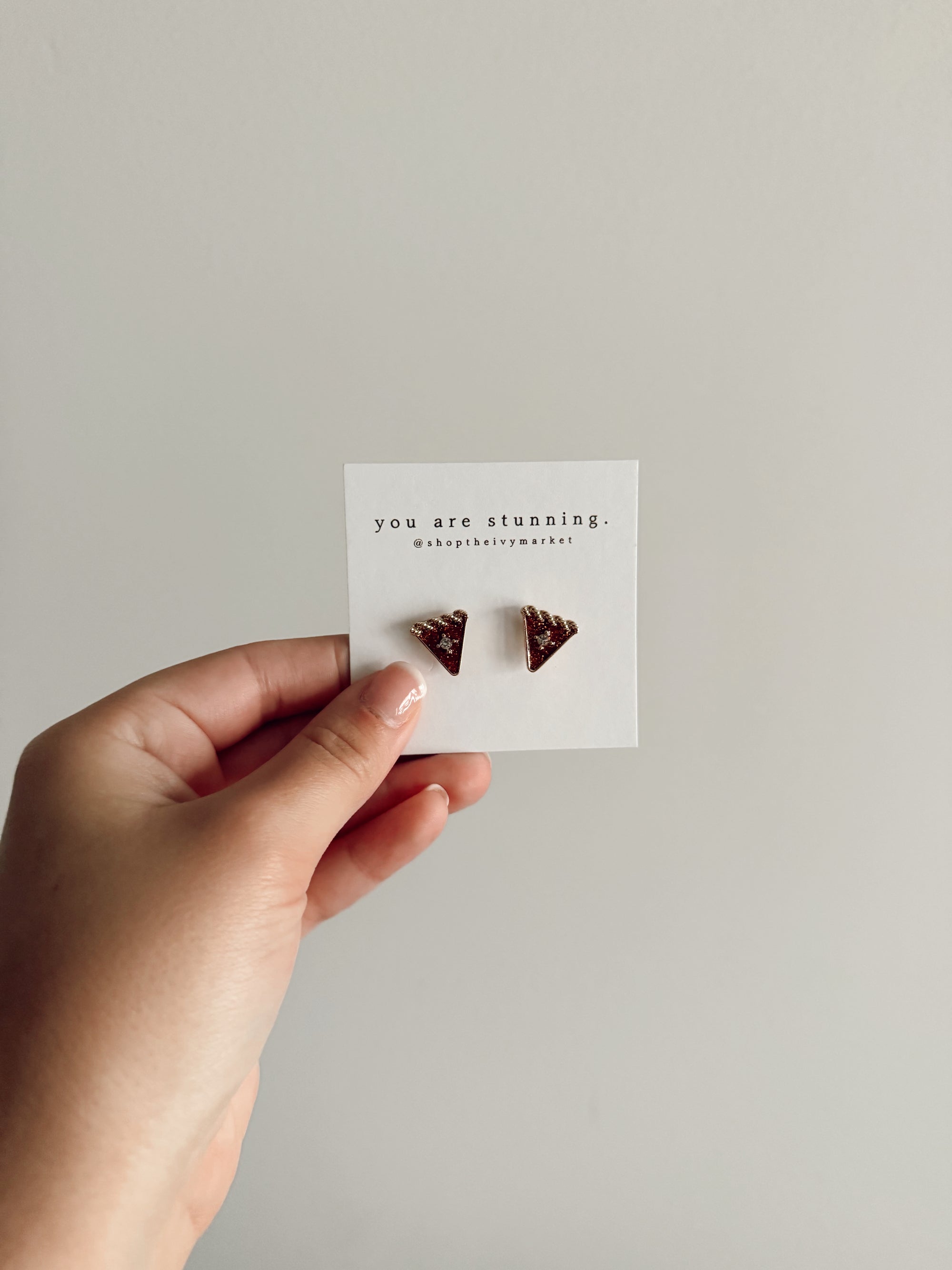 Pumpkin Spice Stud Earrings