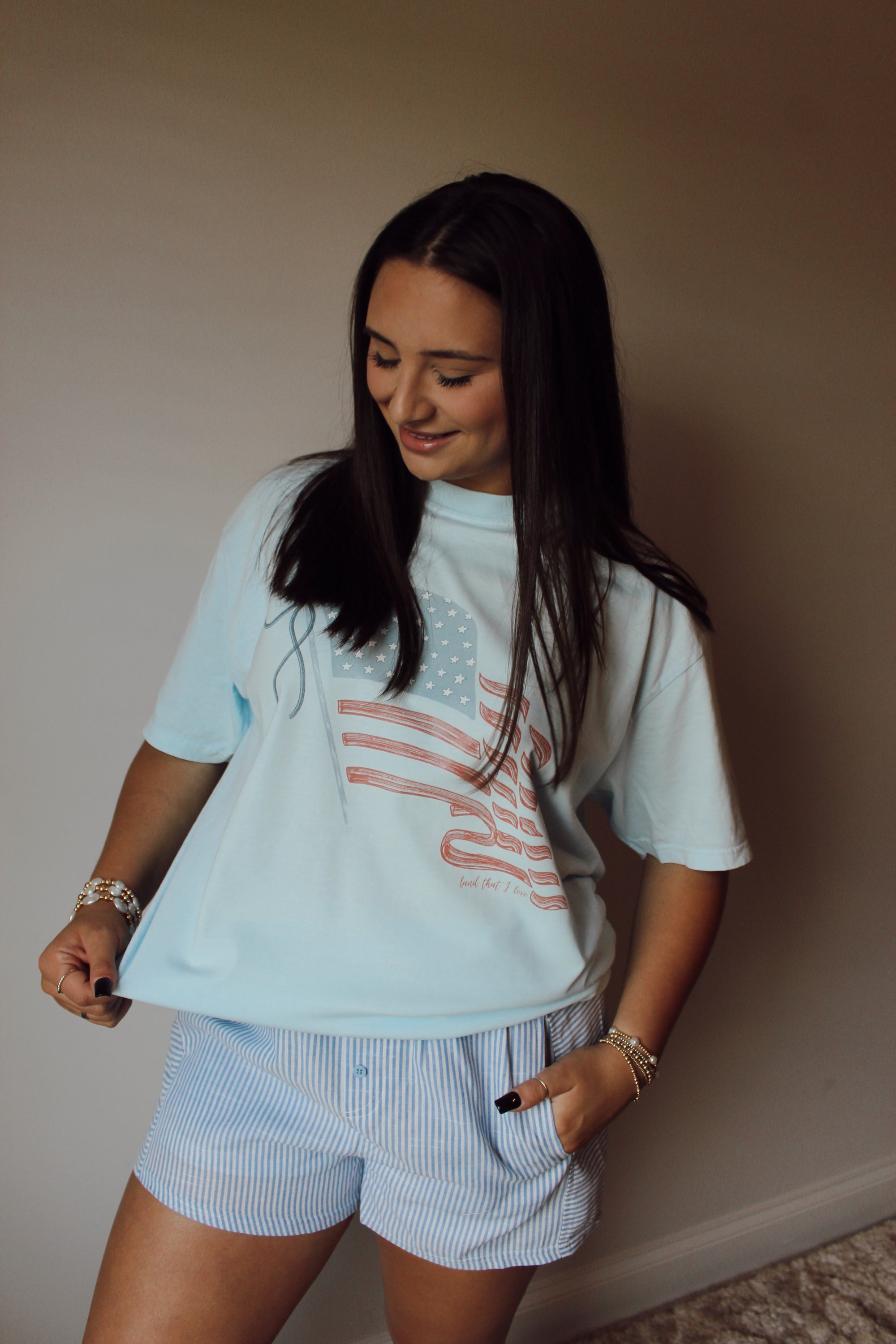 Striped Boxer Shorts / Blue