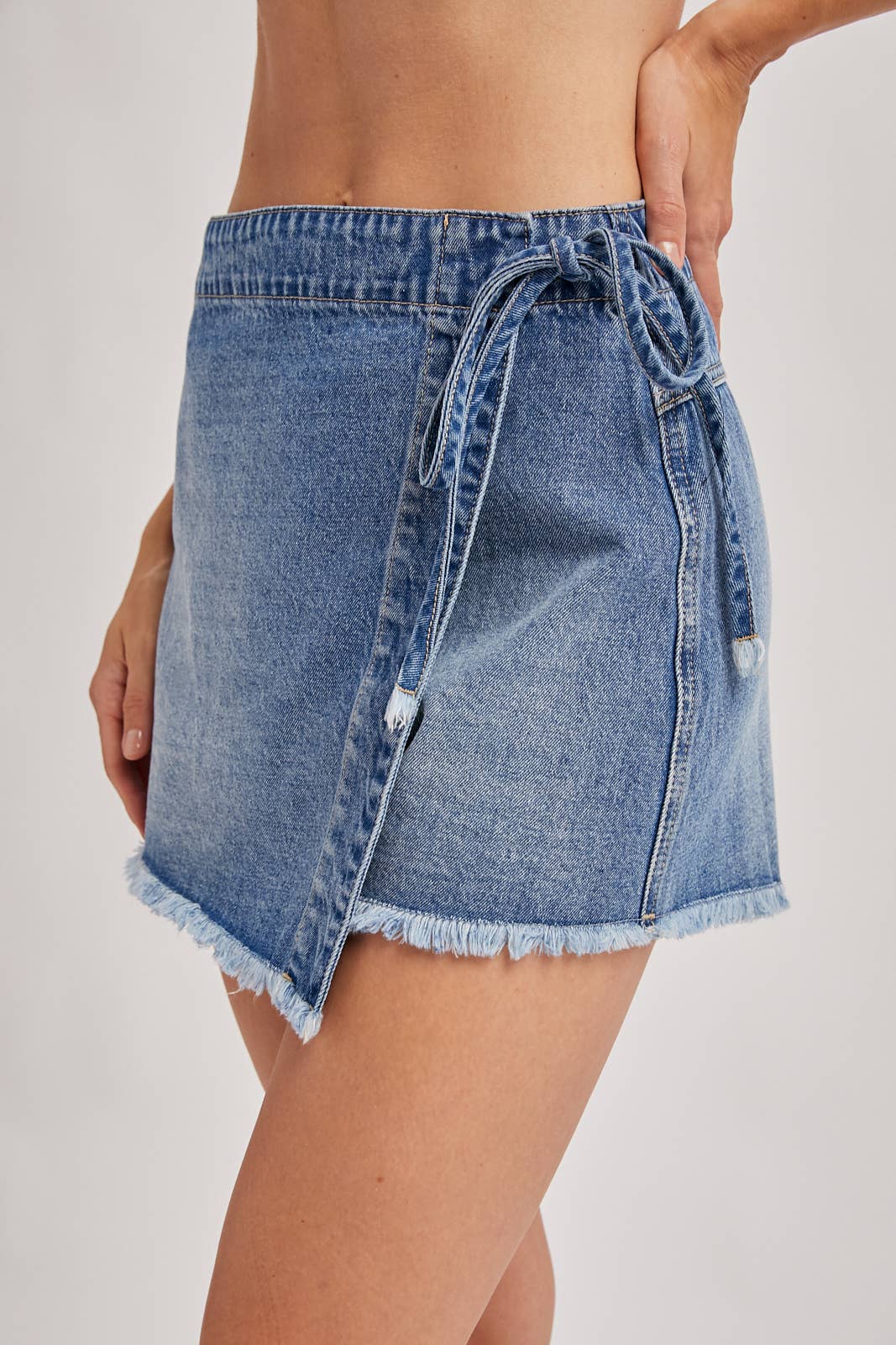 Booked & Busy Denim Skort