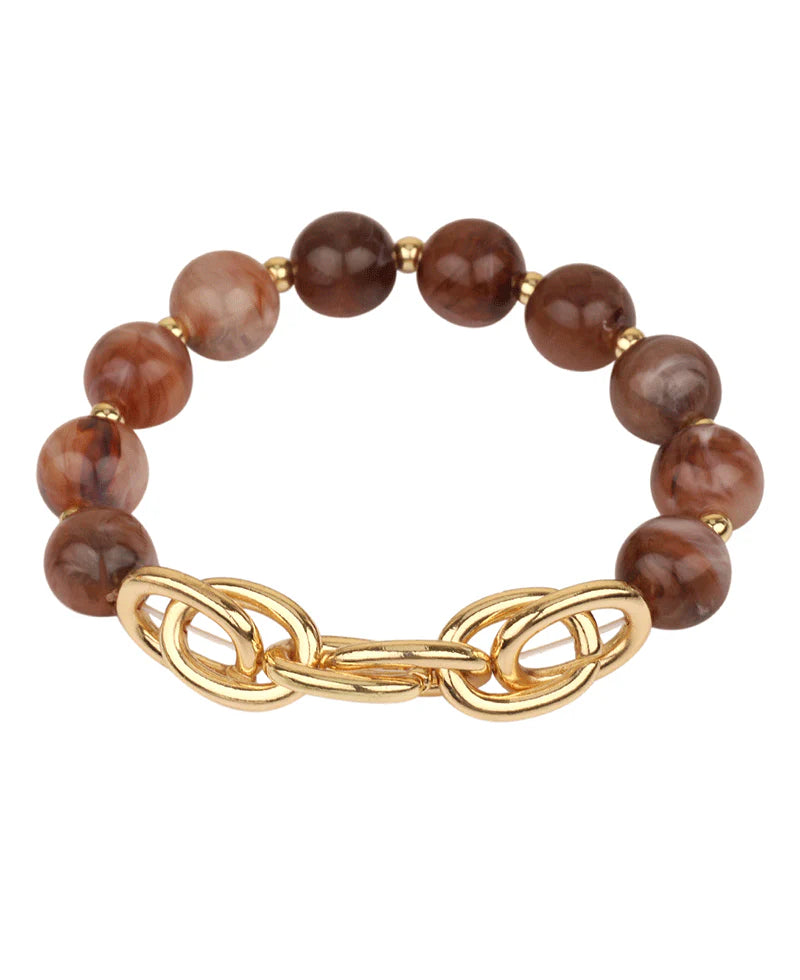 Amber Link Bracelet