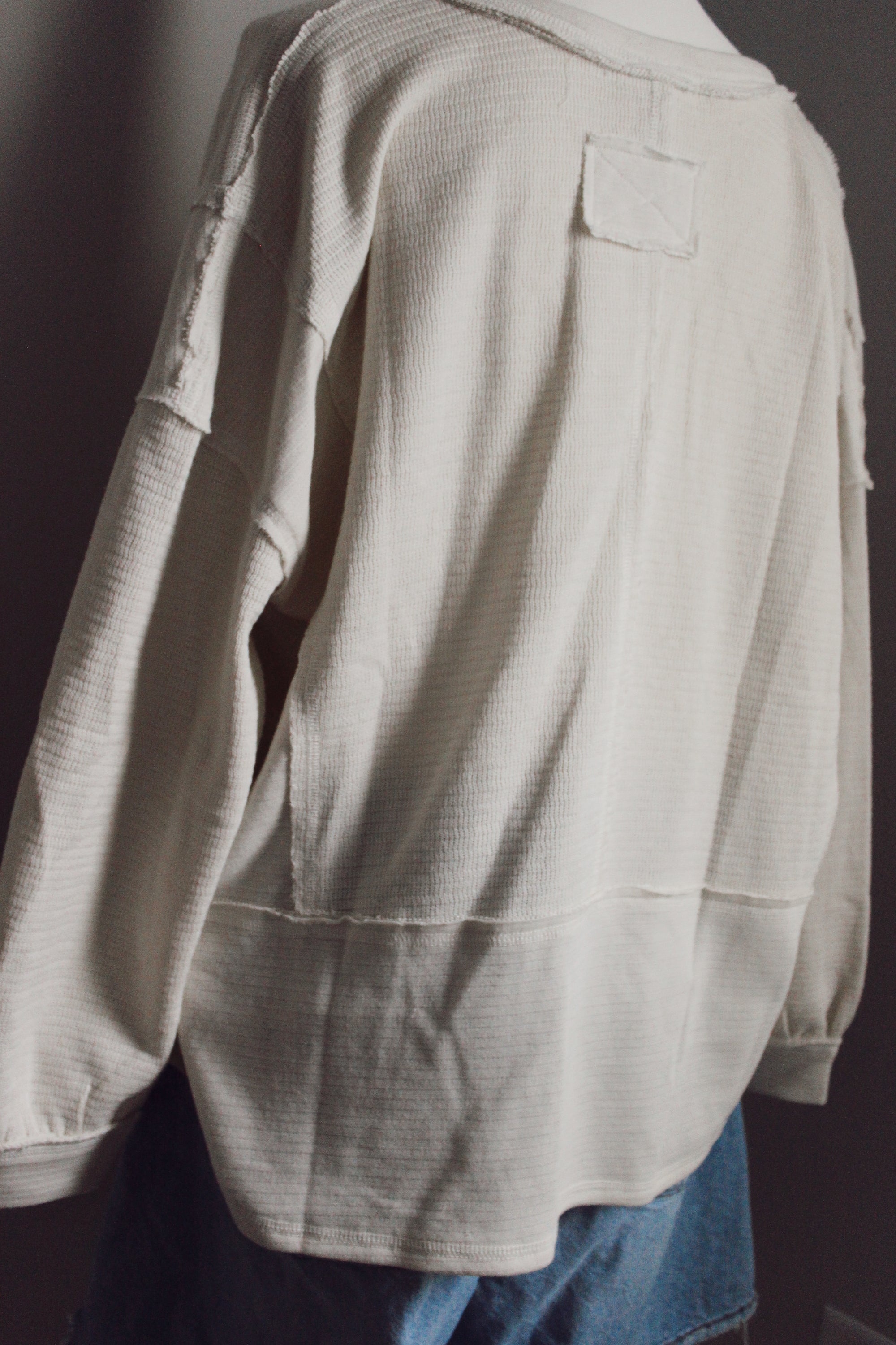 Patchwork Long Sleeve / Cream