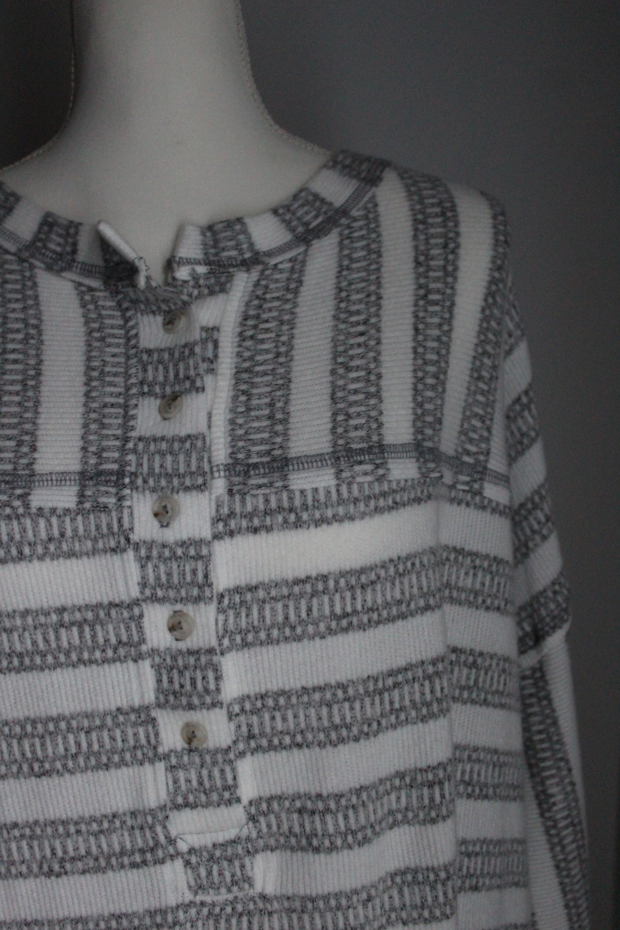 Sadie Raw Hem Striped Top