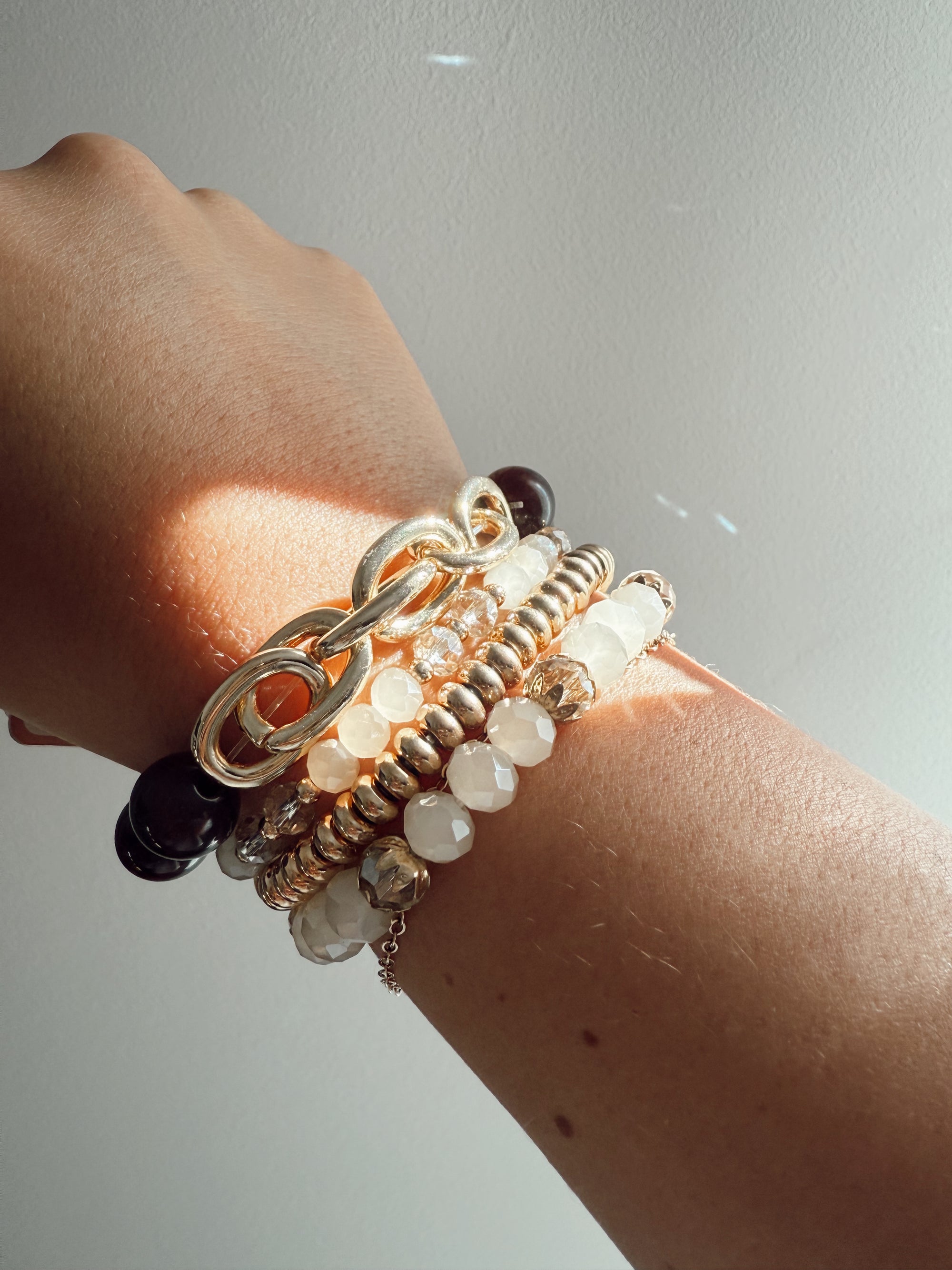 Amber Link Bracelet