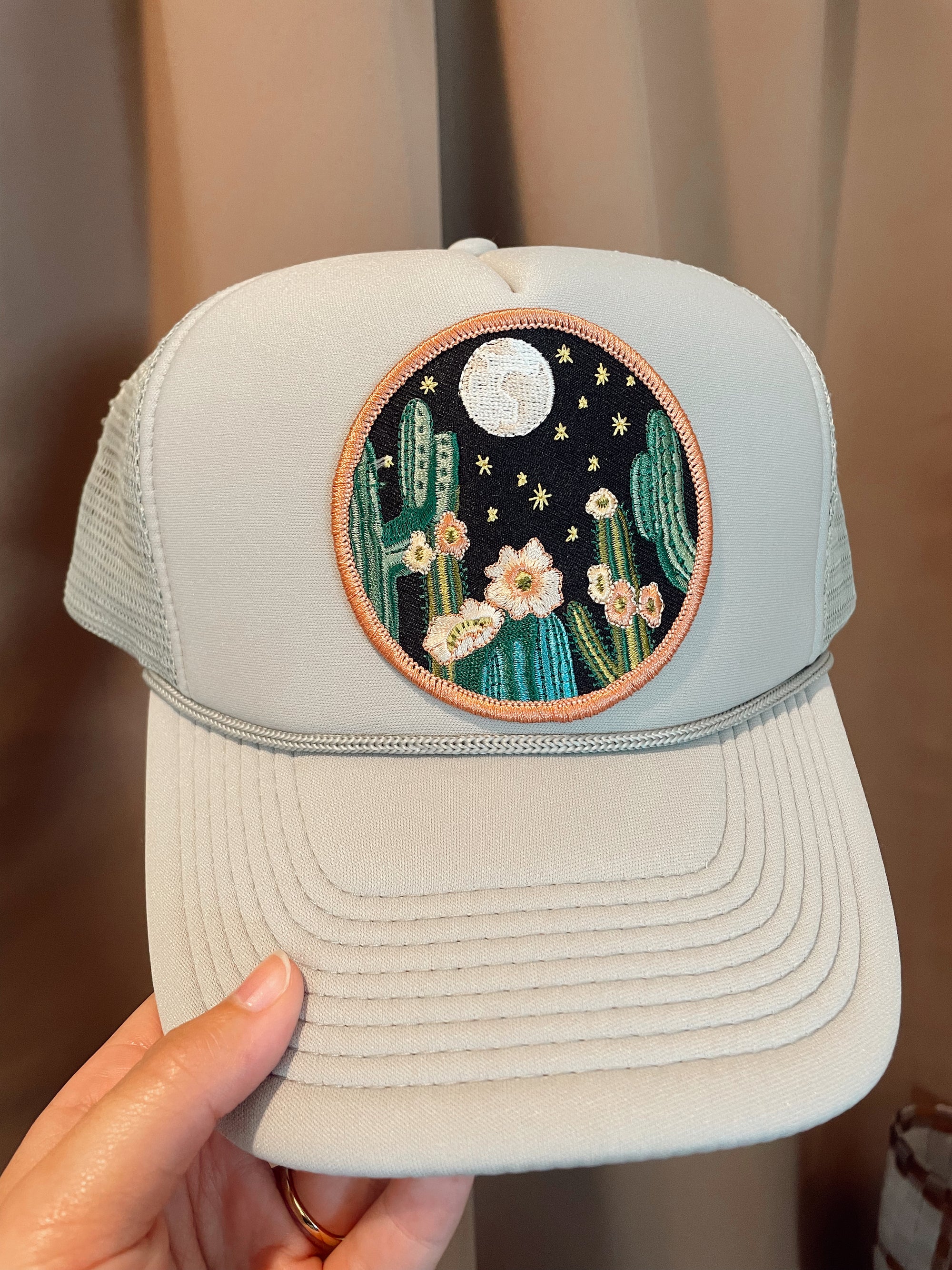 Night Cactus Trucker Hat