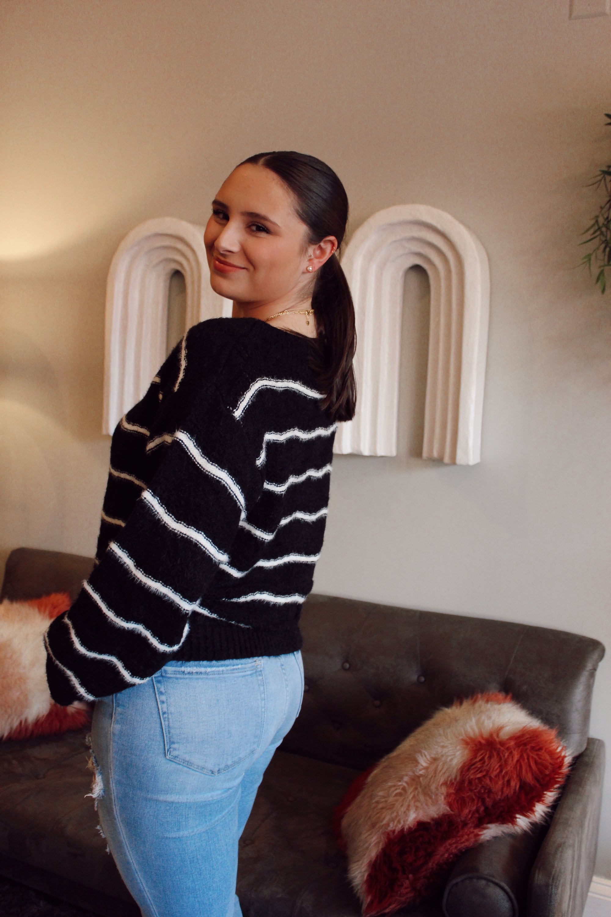 Winter Wonder Striped Sweater