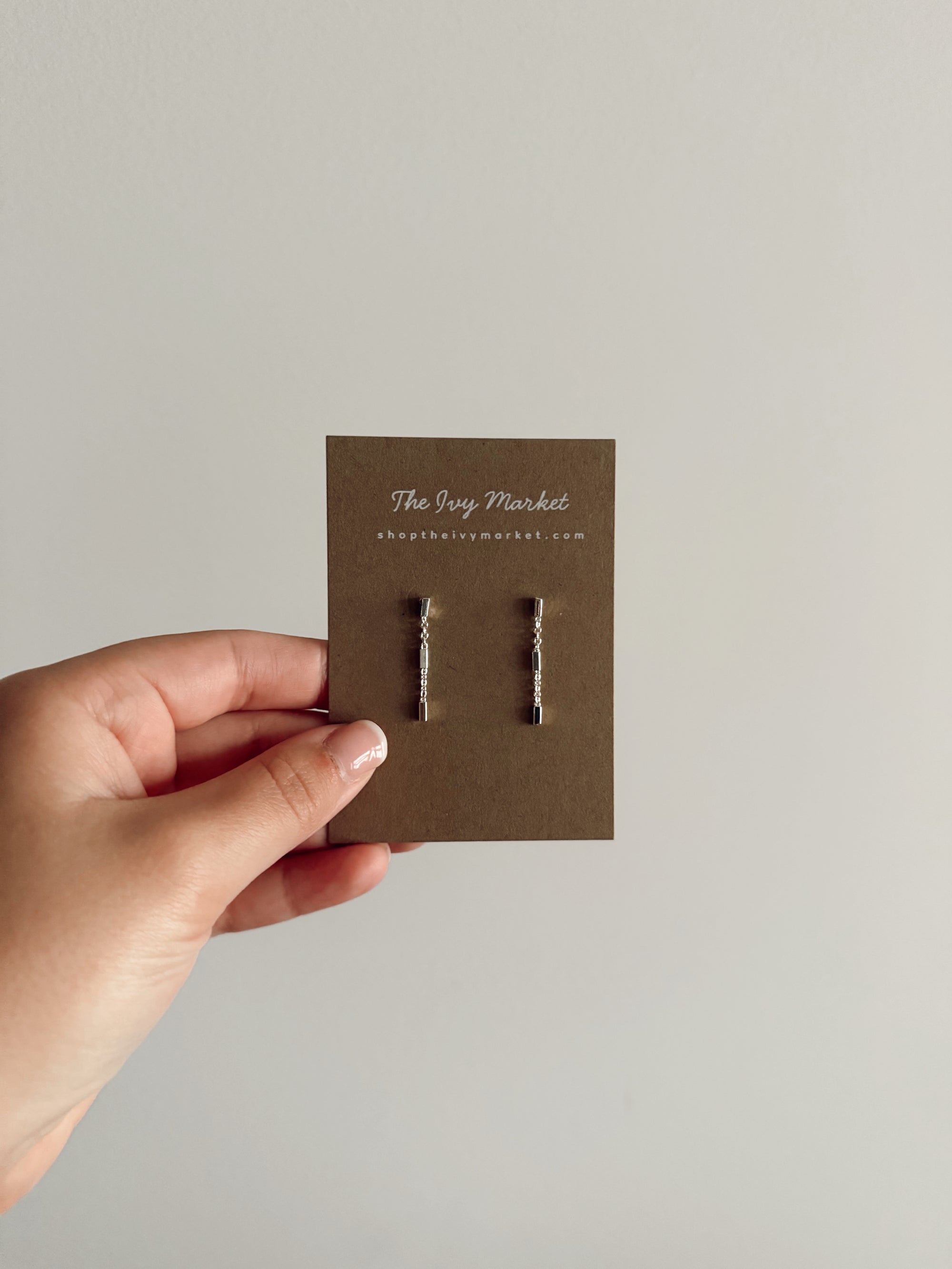 Mini Bar Stud Earrings