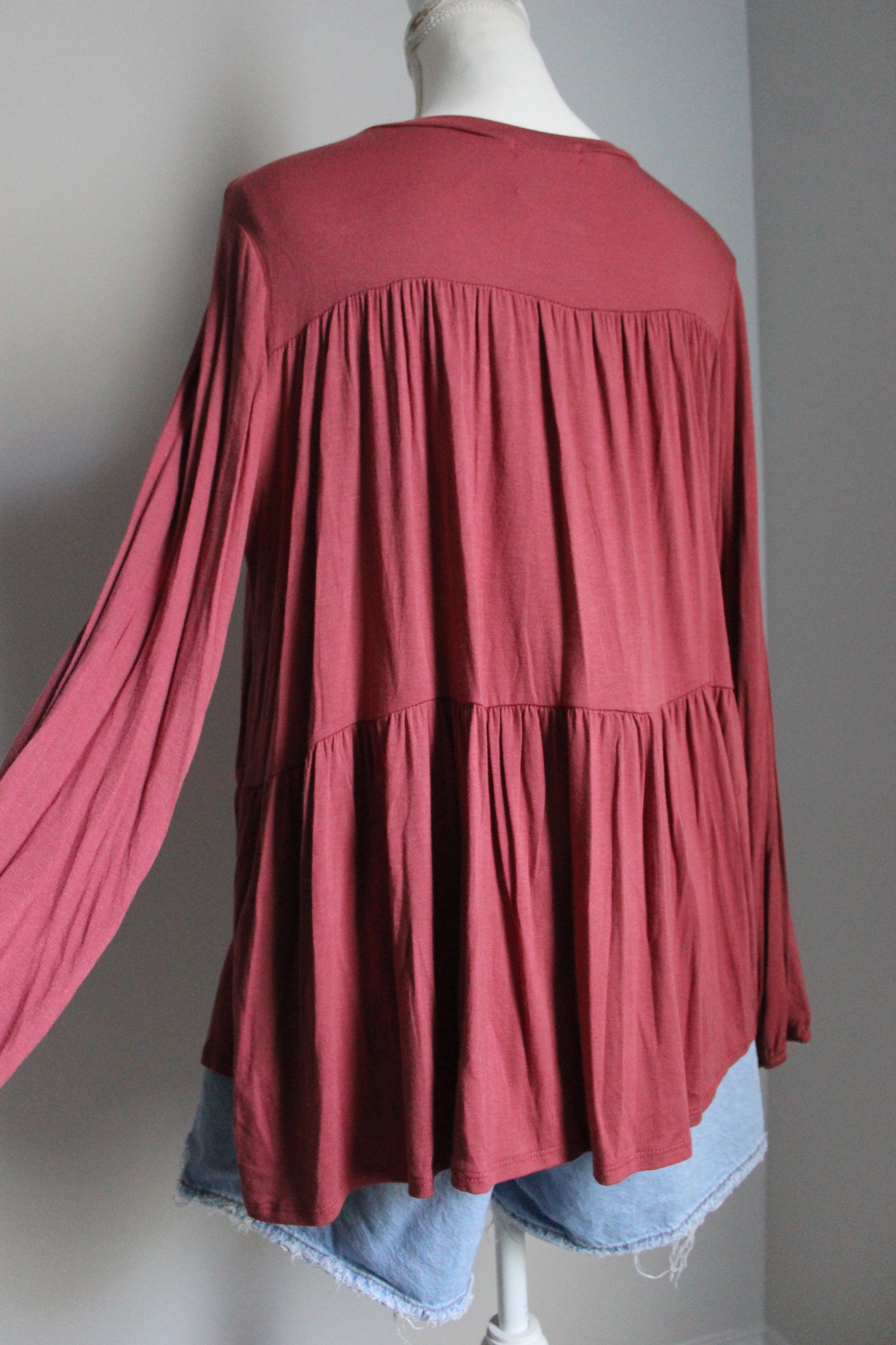 Chasing Fall Tiered Top