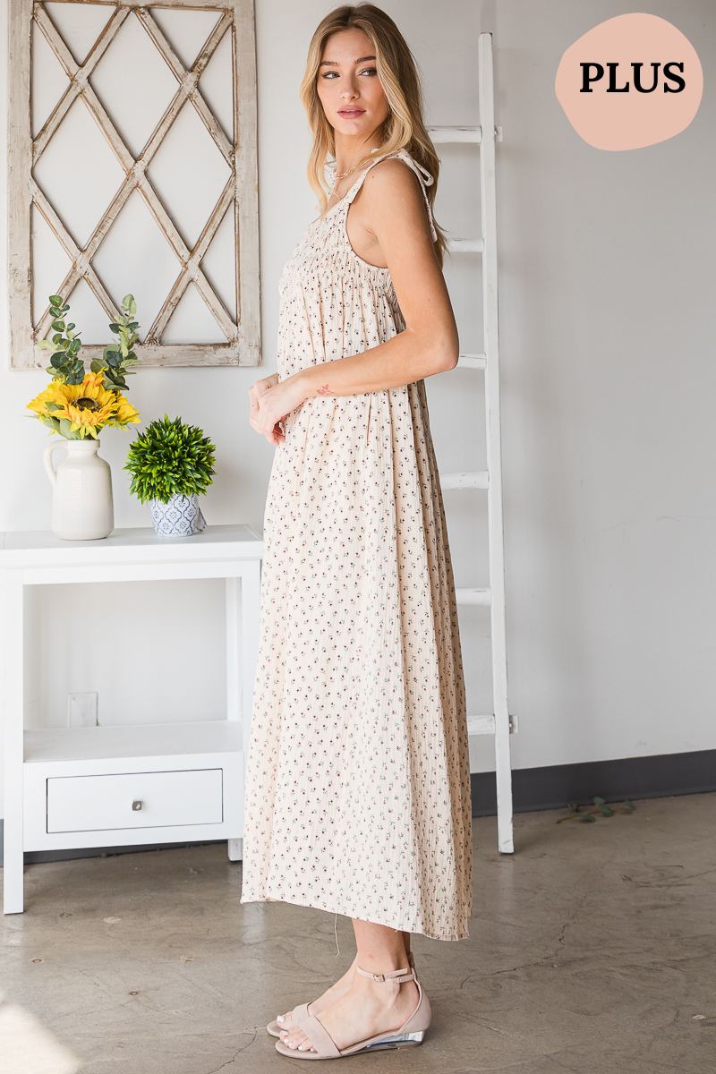 Sweet & Simple Floral Midi Dress