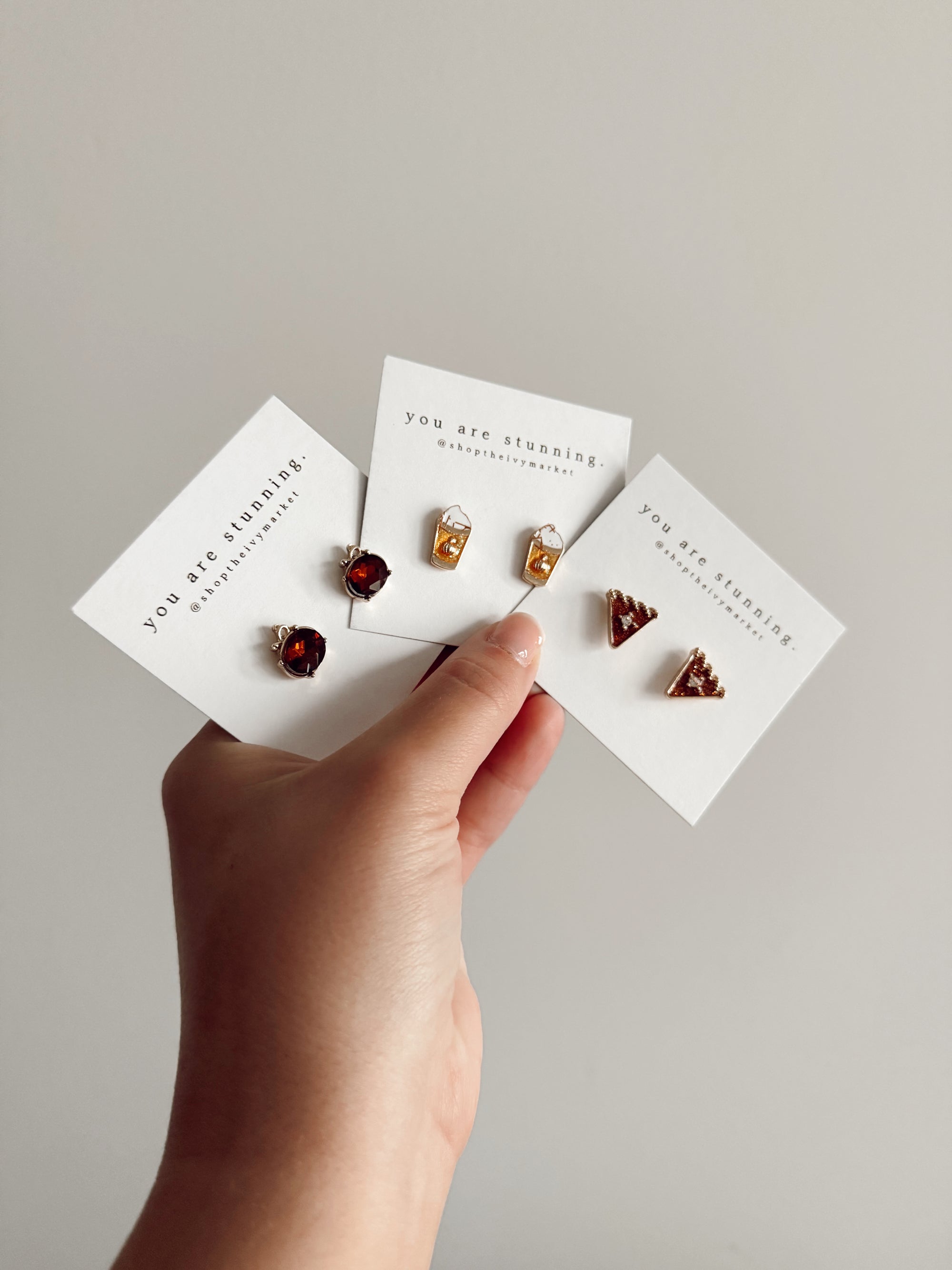 Pumpkin Spice Stud Earrings