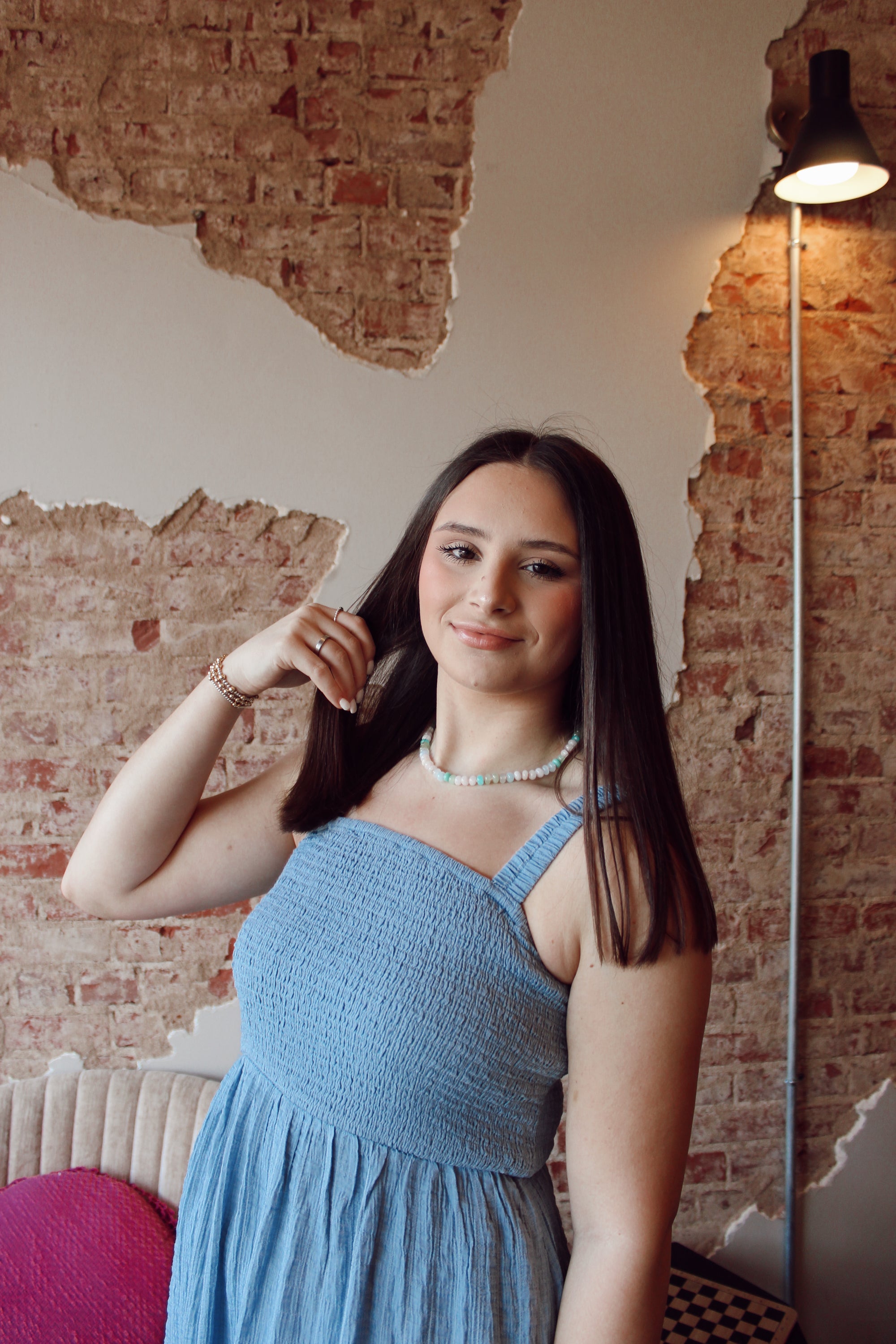 Minty Gemstone Necklace