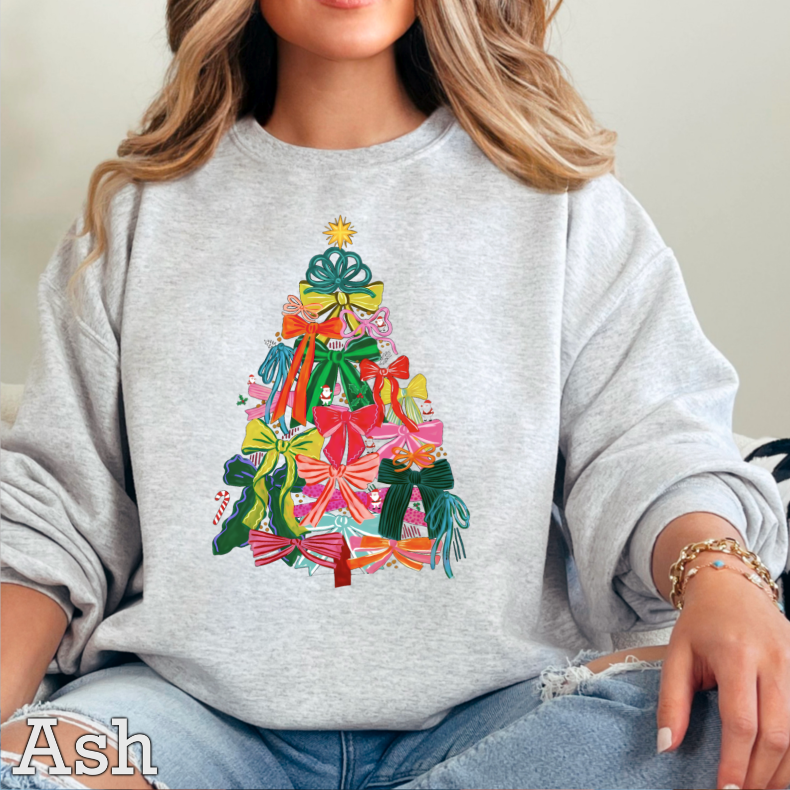 Colorful Christmas Tree Crewneck