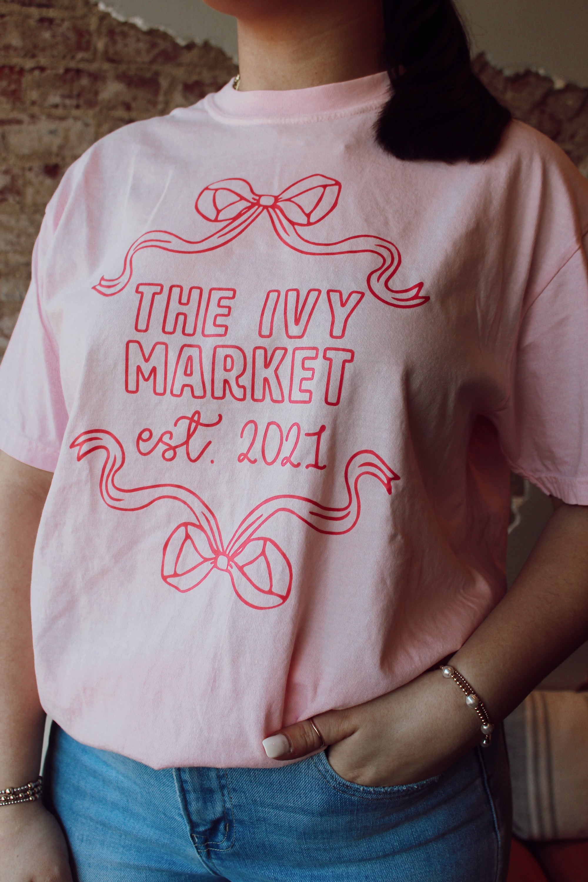 The Ivy Market Bows Tee