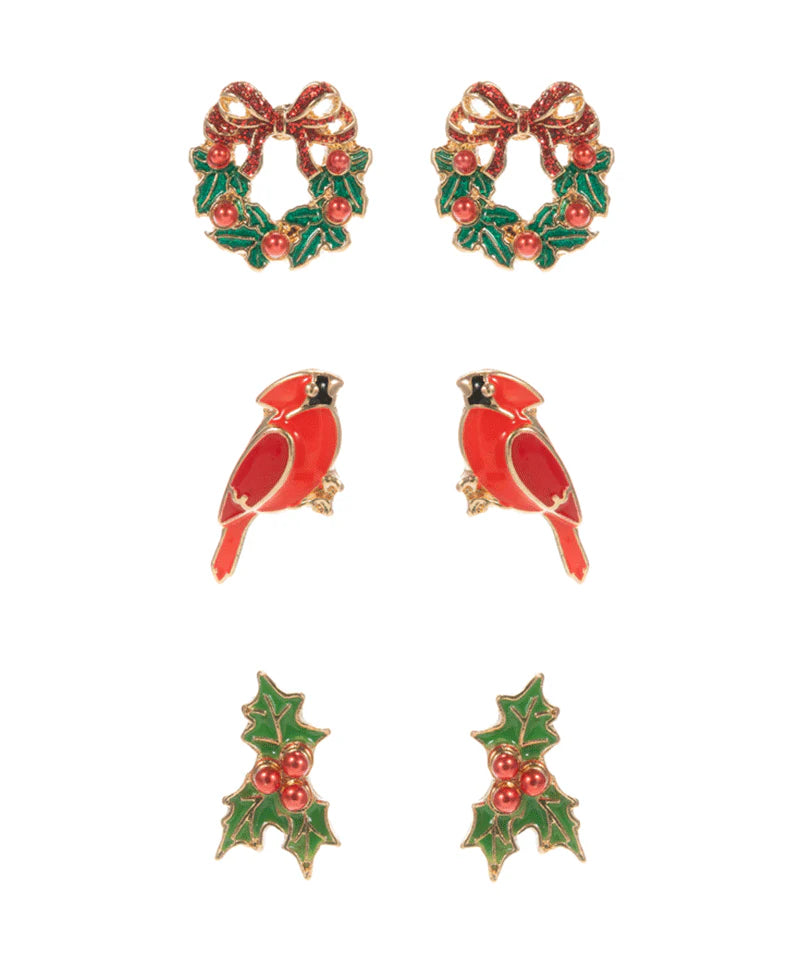 Christmas Spirit Stud Earrings