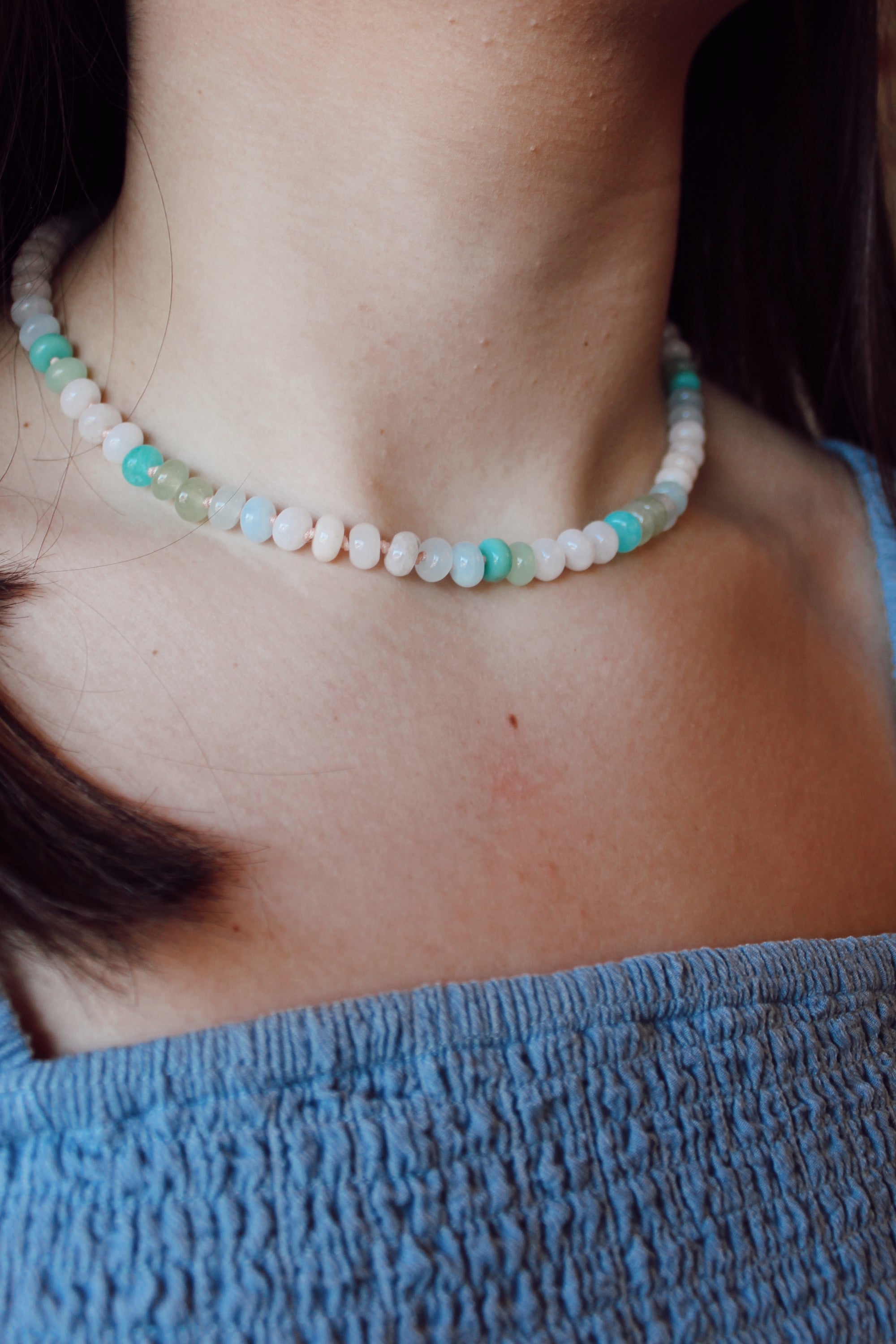 Minty Gemstone Necklace