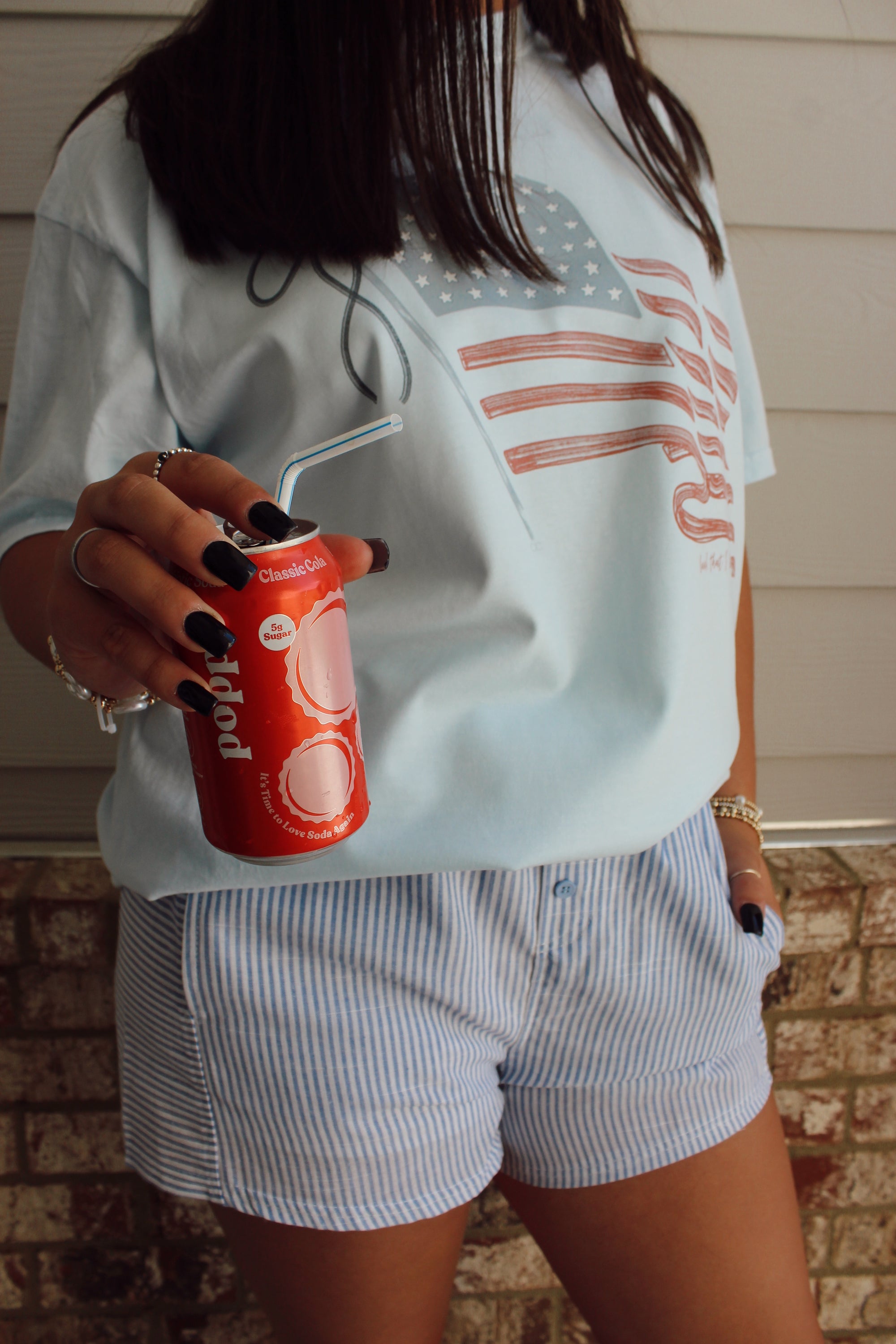 Striped Boxer Shorts / Blue