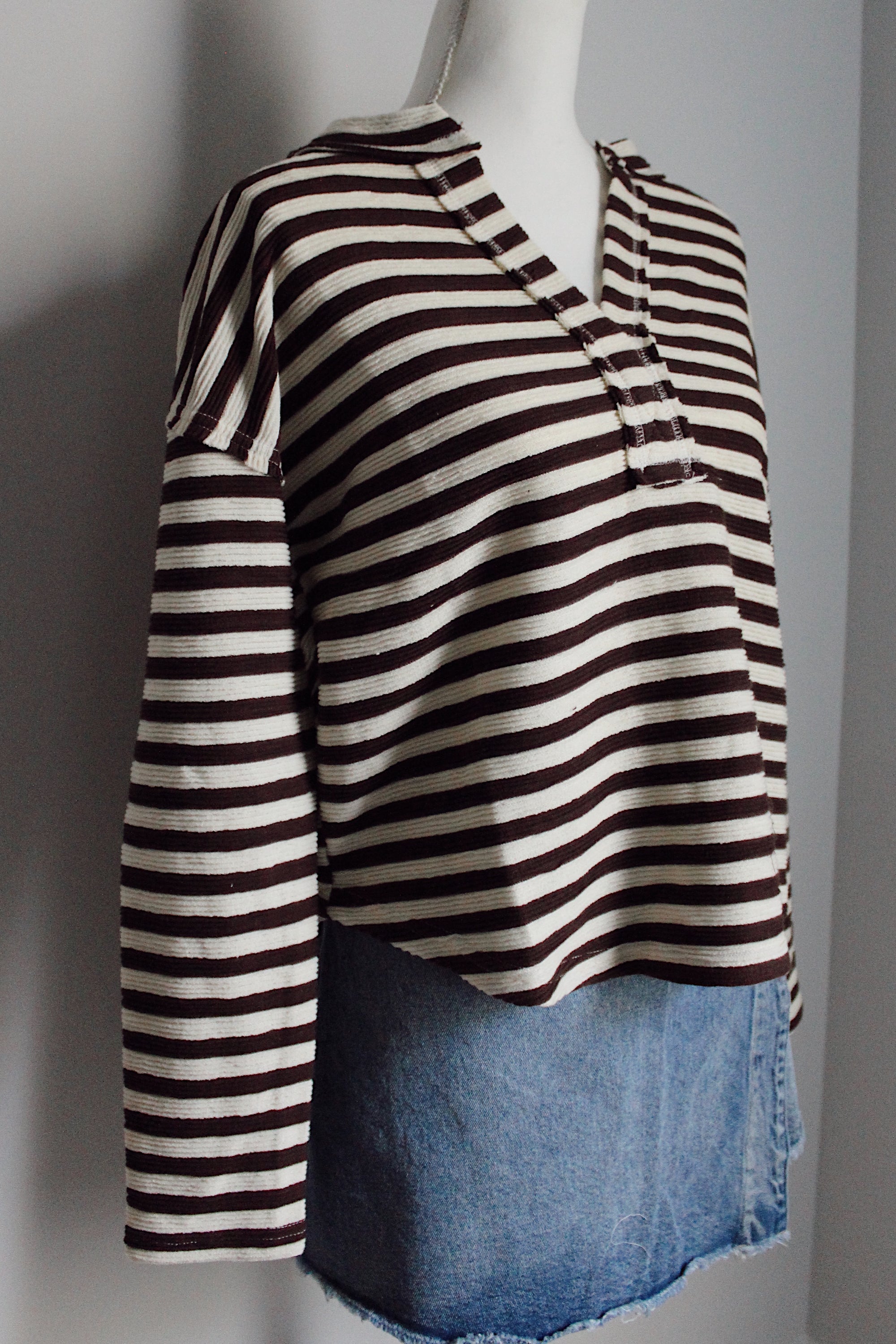 Cabin Weekend Striped Top