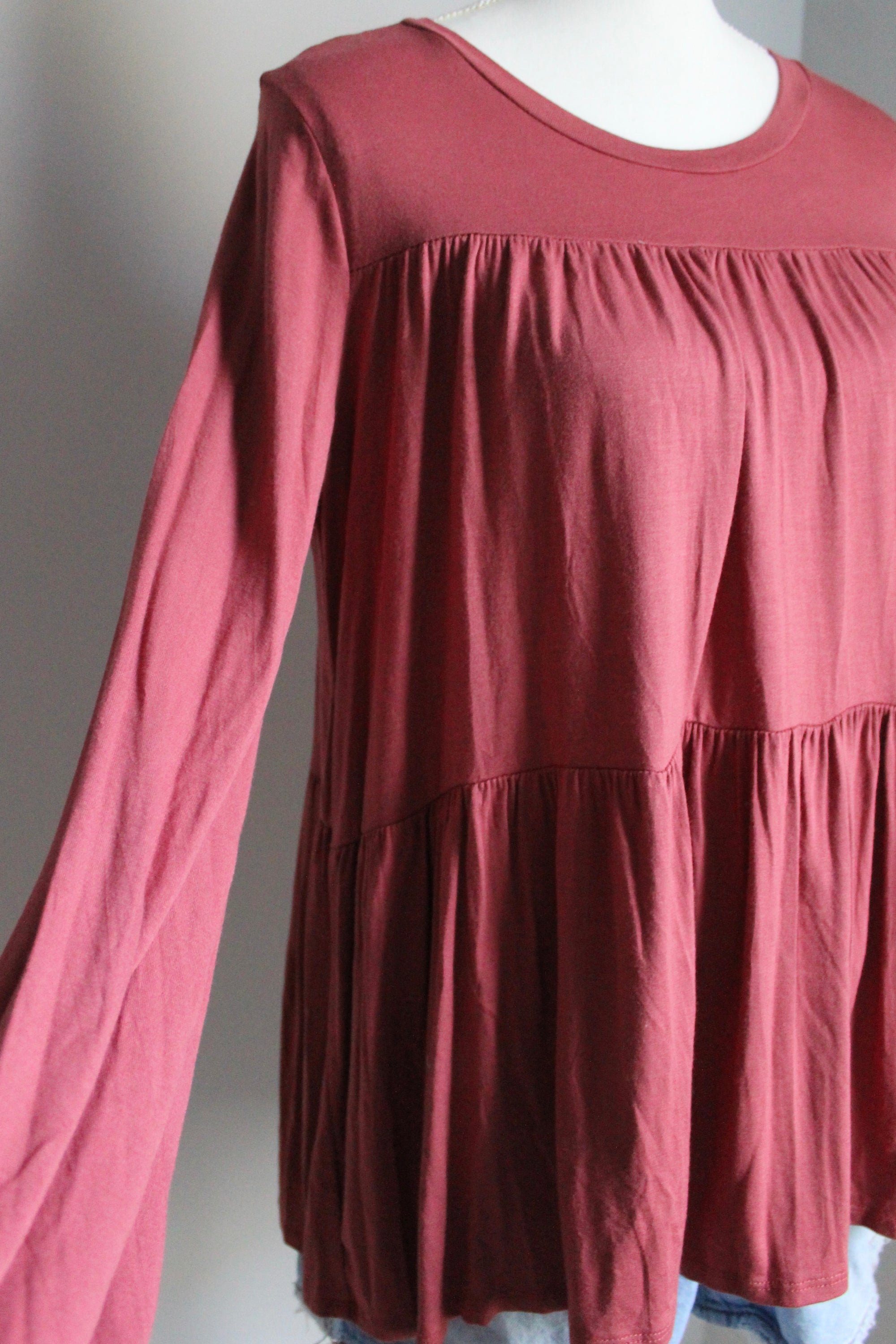 Chasing Fall Tiered Top