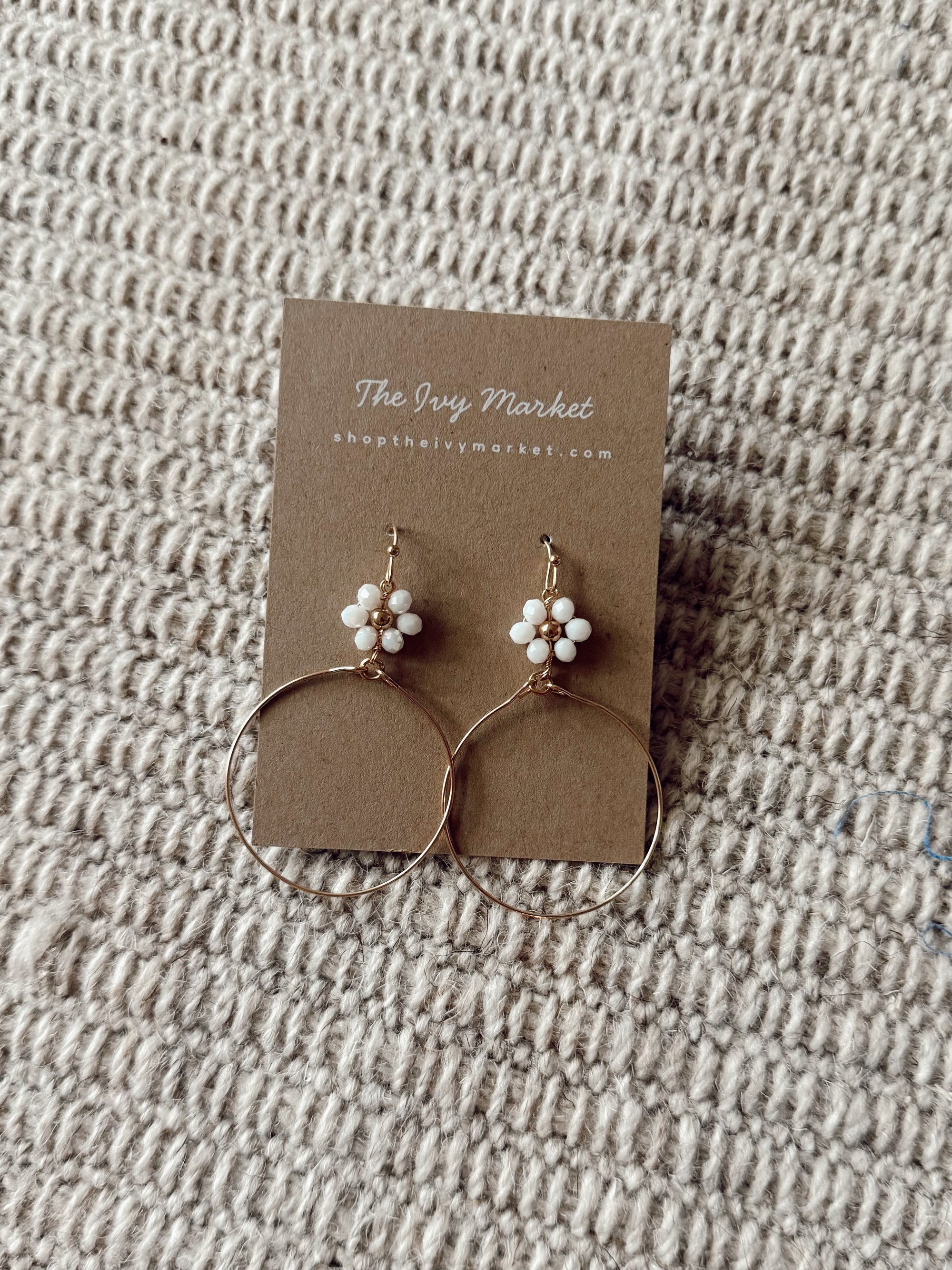 Favorite Floral Hoop Earrings