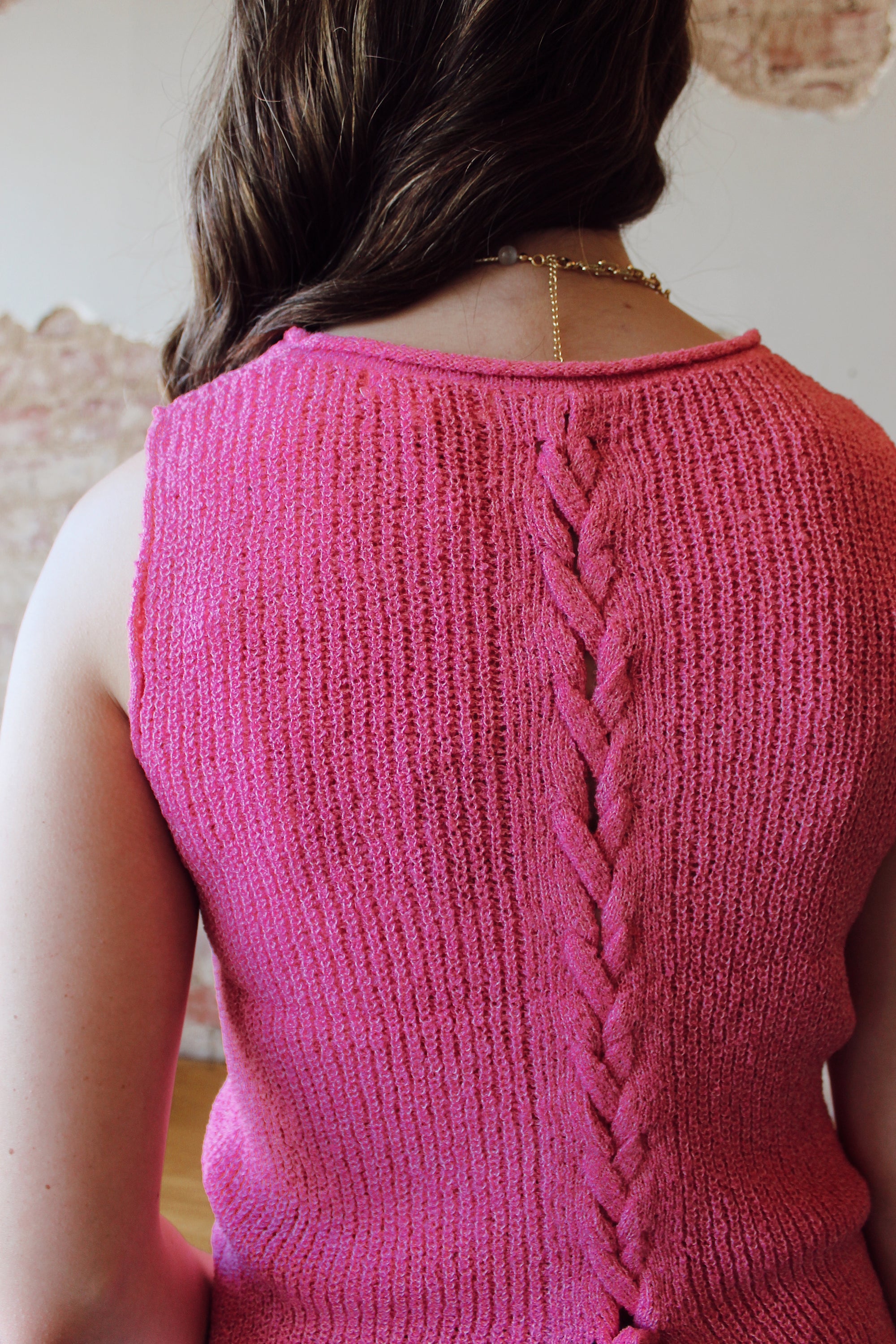 Knit Tank Top / Bubblegum