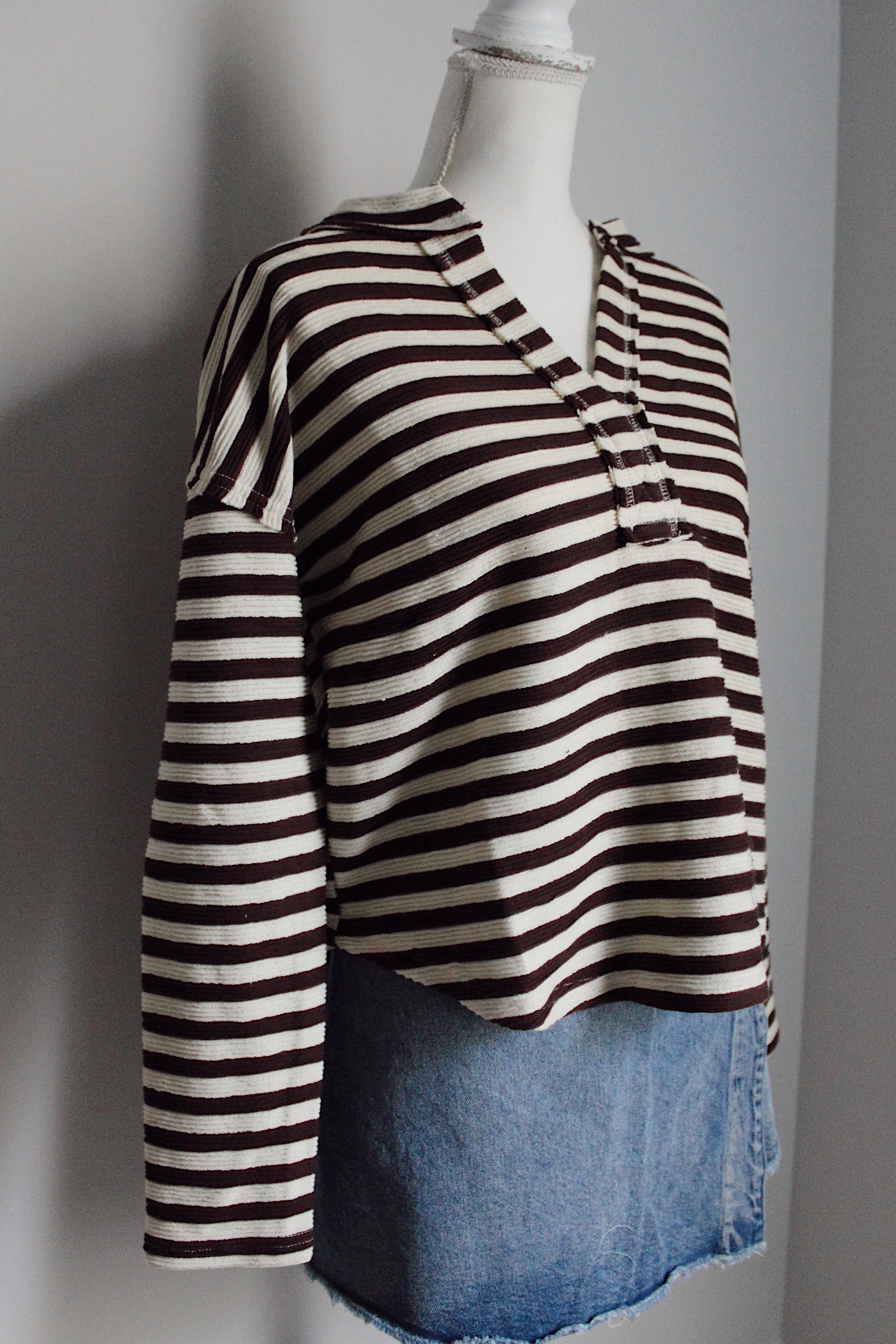 Cabin Weekend Striped Top