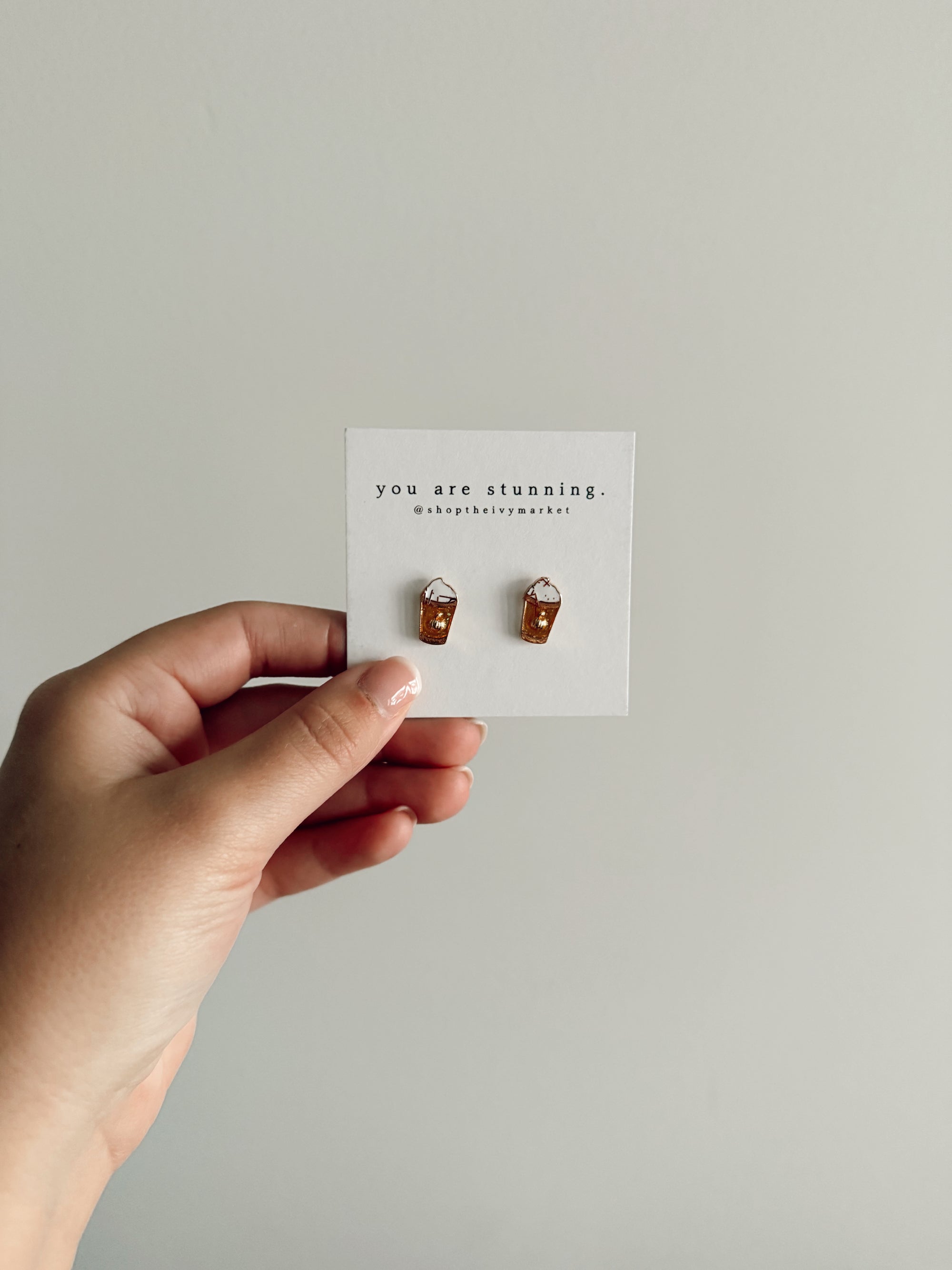 Pumpkin Spice Stud Earrings