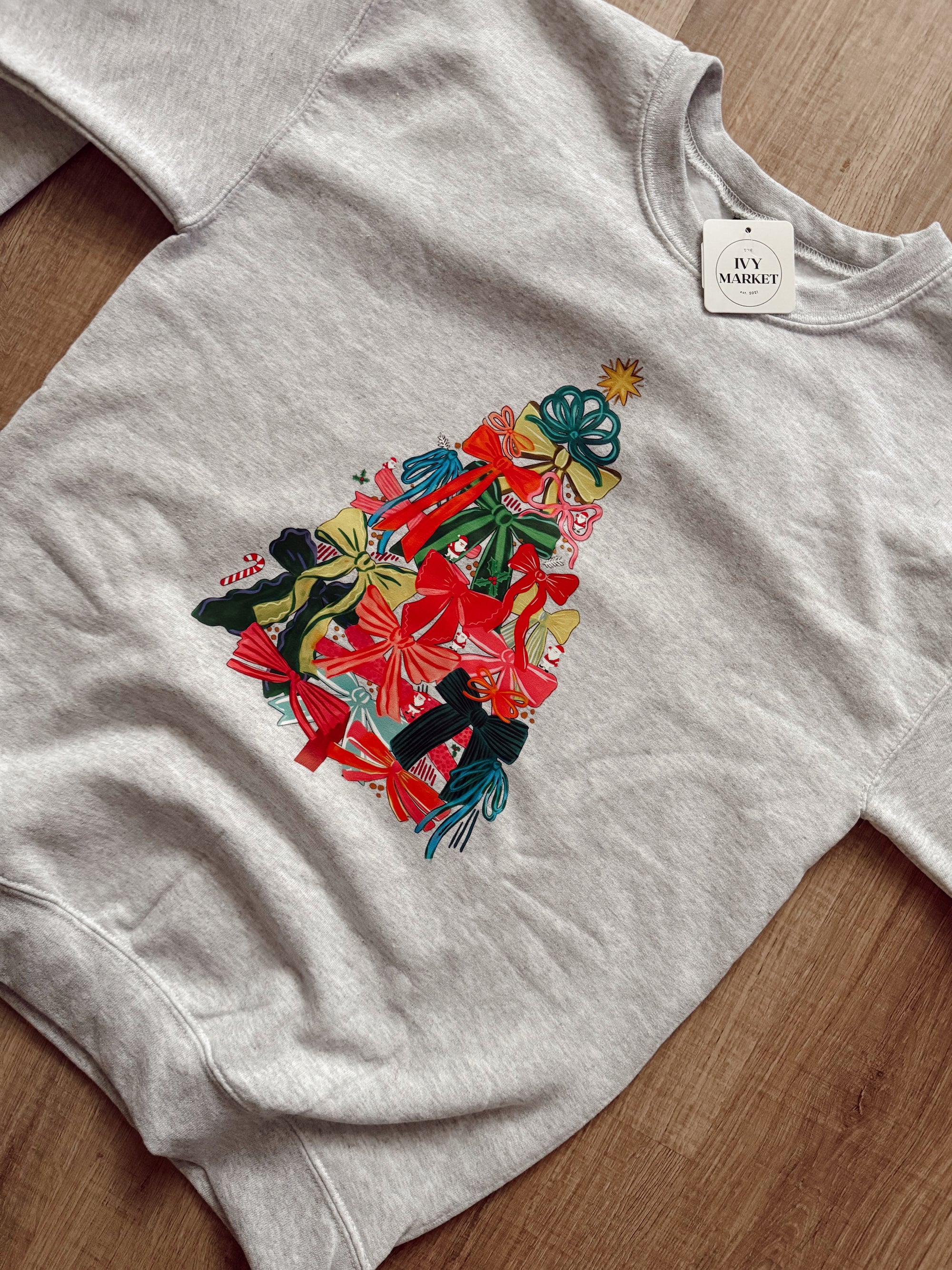 Colorful Christmas Tree Crewneck