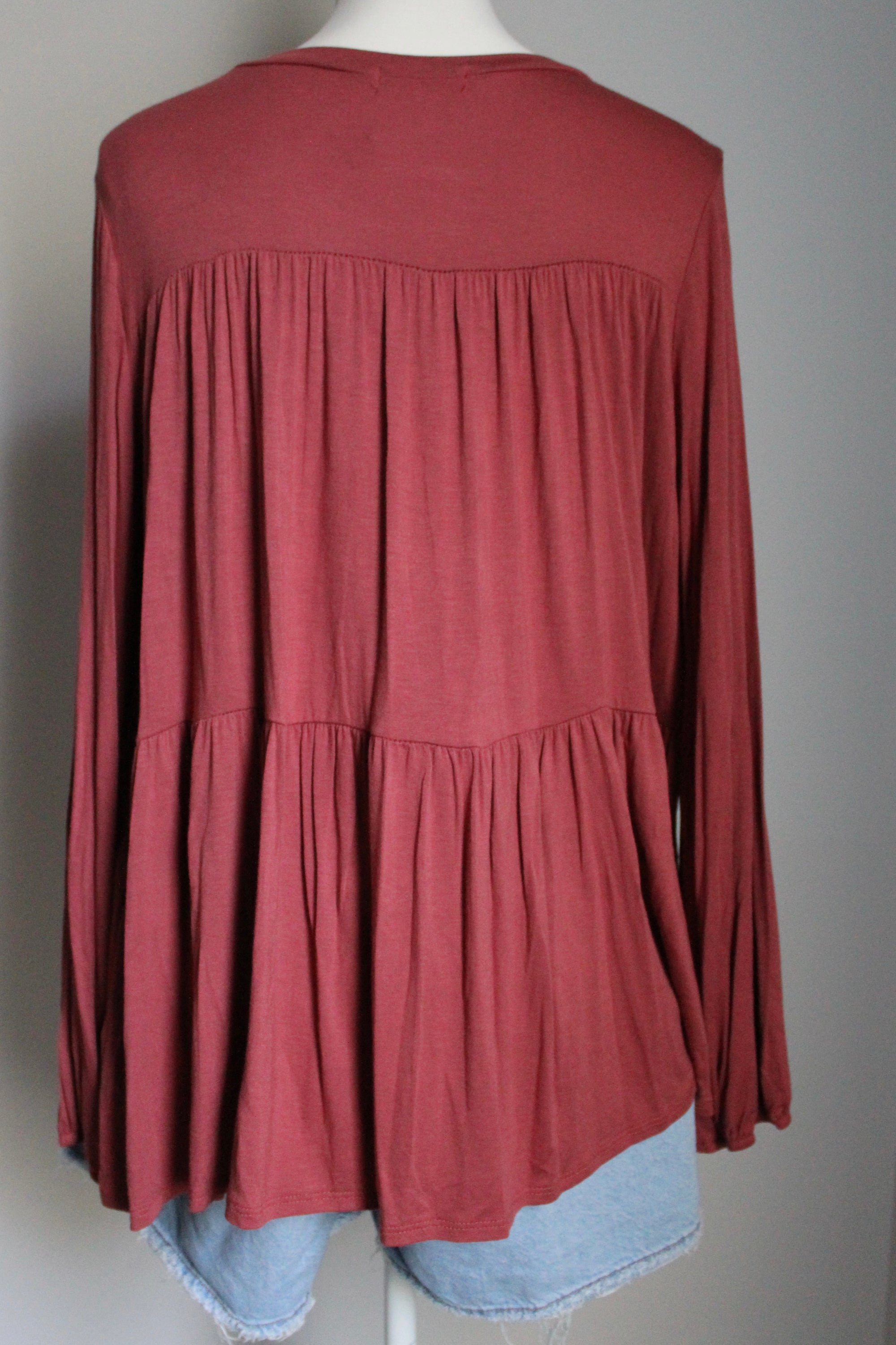 Chasing Fall Tiered Top