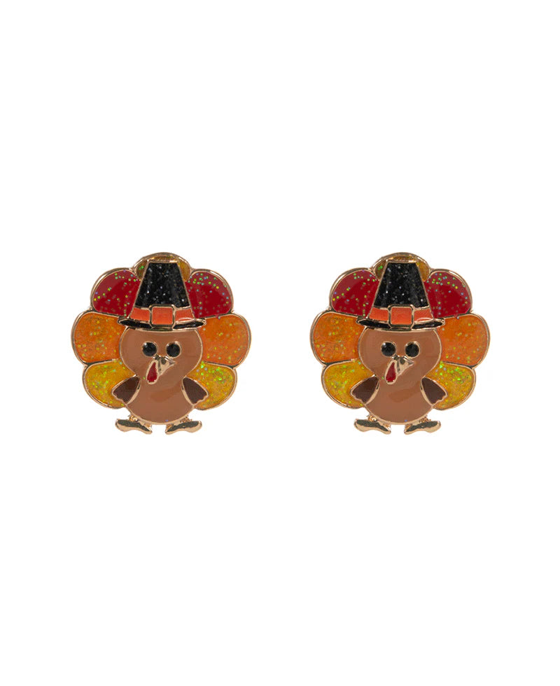 Happy Turkey Stud Earrings
