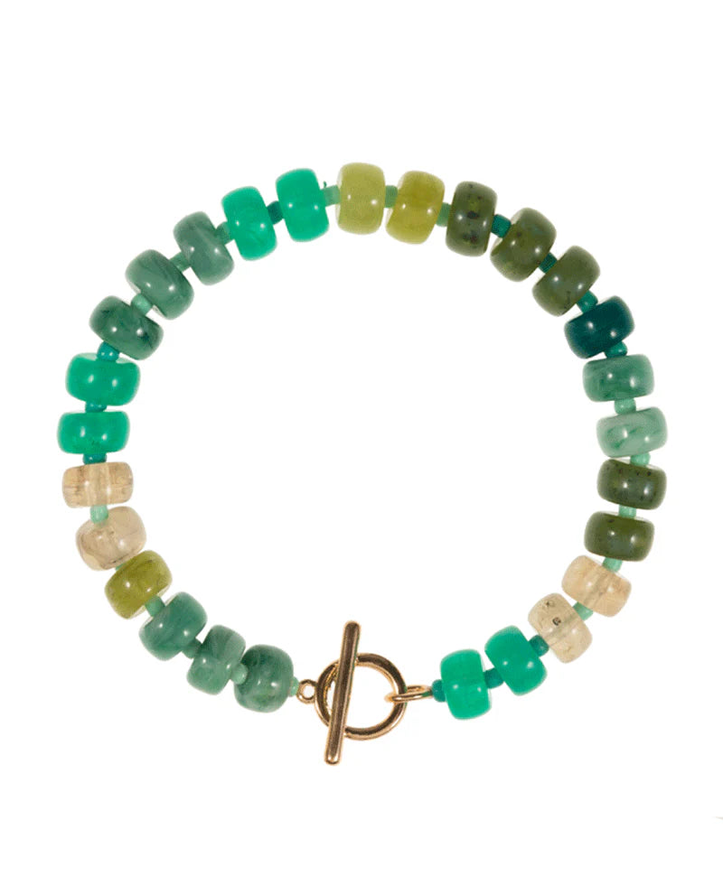Green Mix Gemstone Bracelet