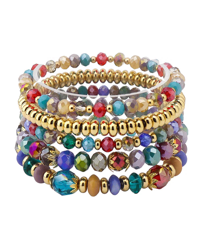 Confetti Gem Bracelet Stack