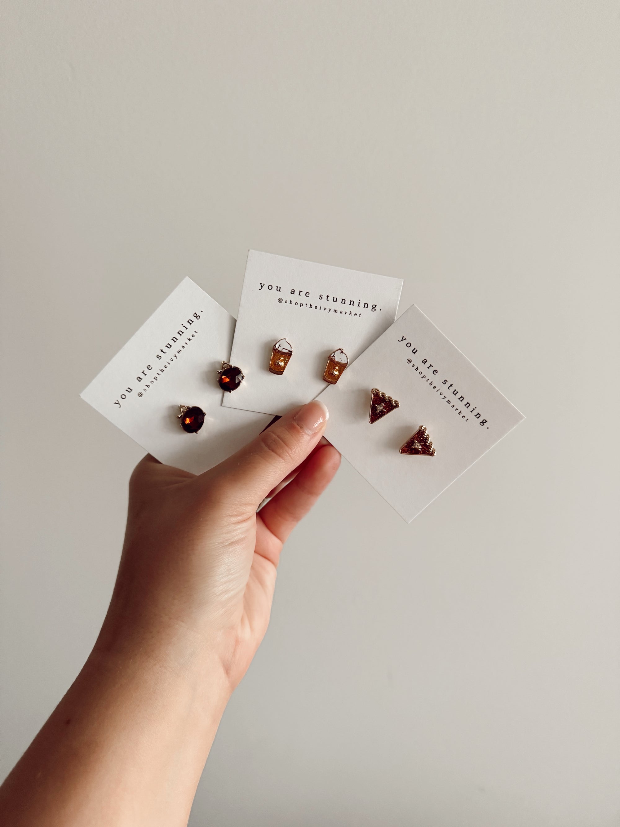 Pumpkin Spice Stud Earrings