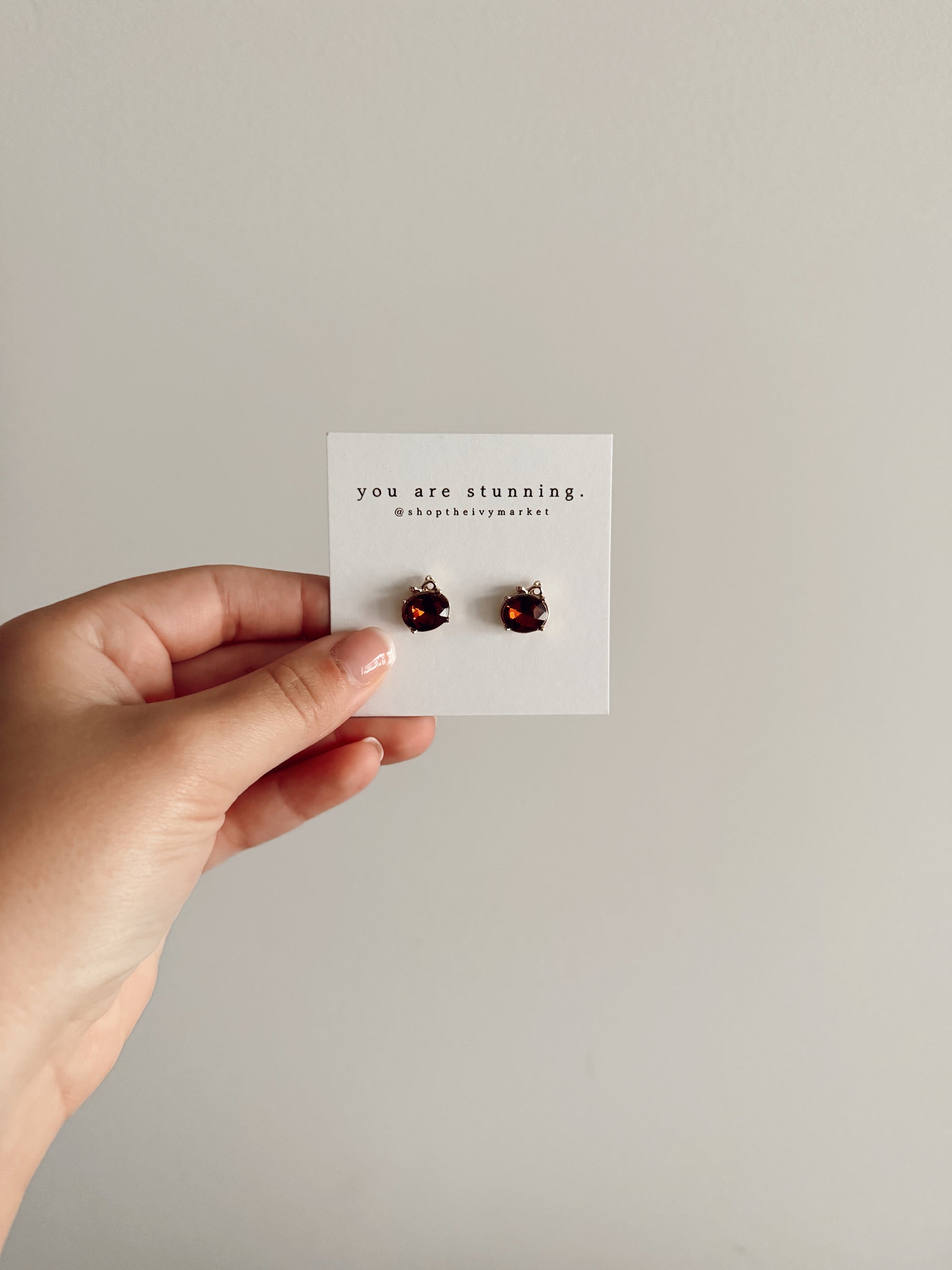 Pumpkin Spice Stud Earrings