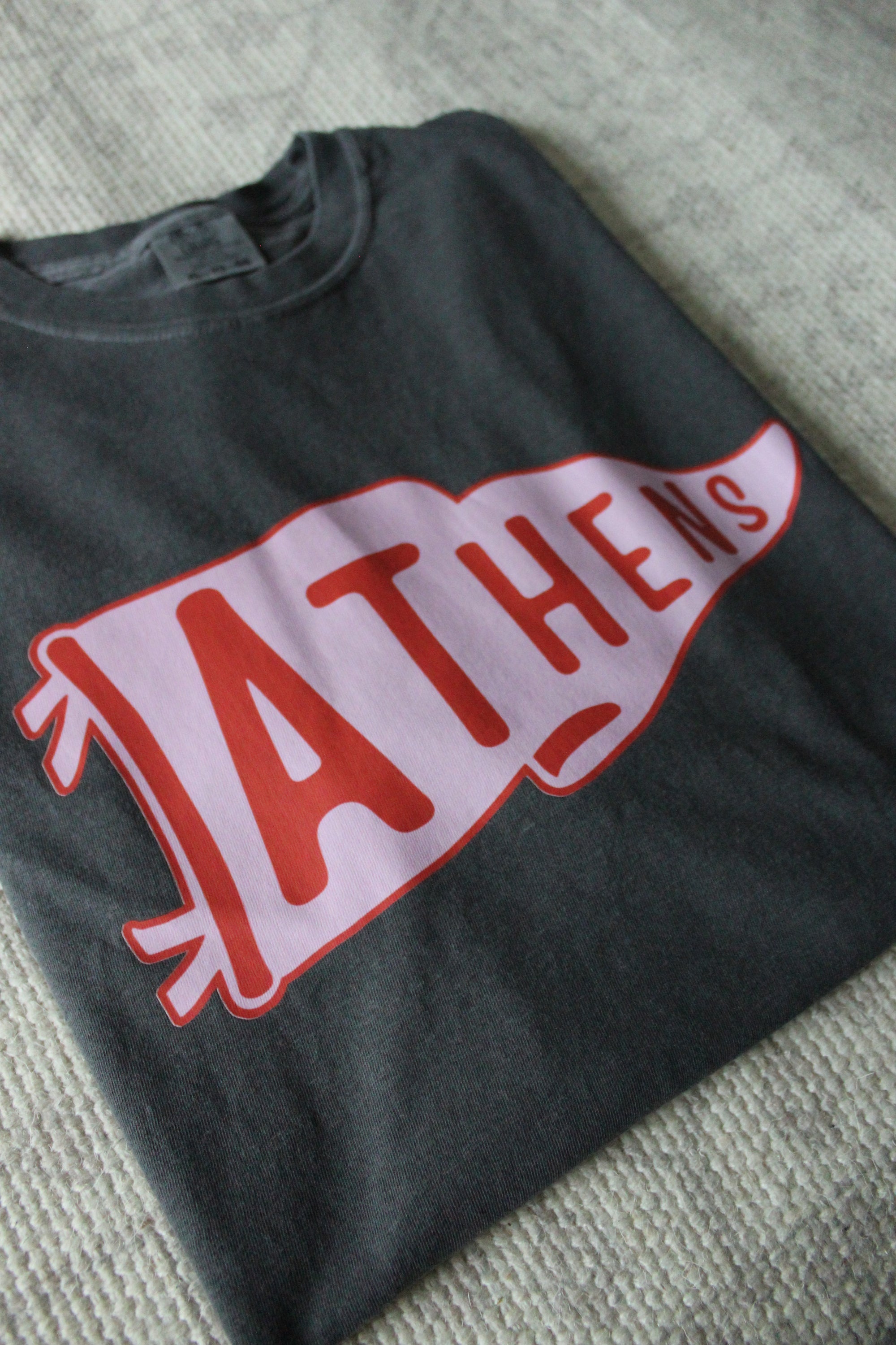 Athens Pink Pennant Tee