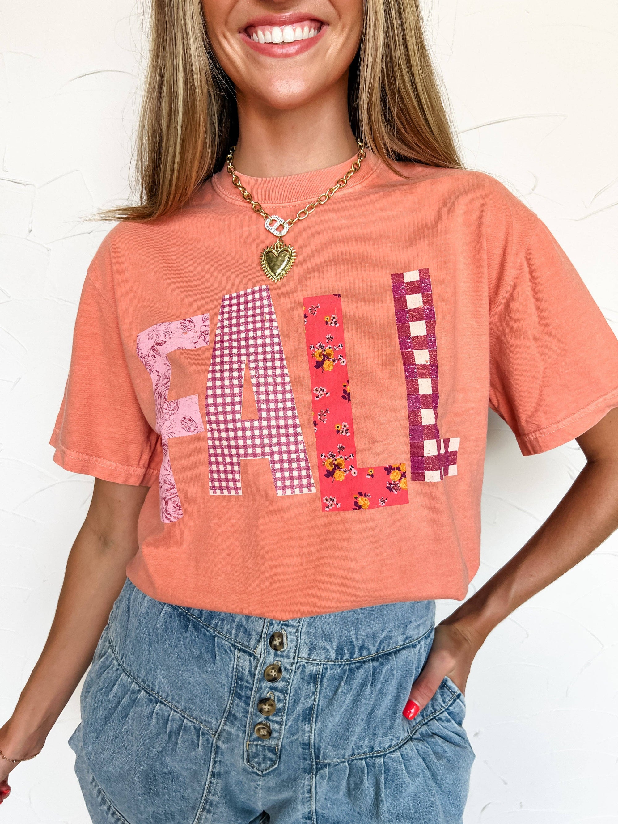 Fall Picnic Patterned Tee