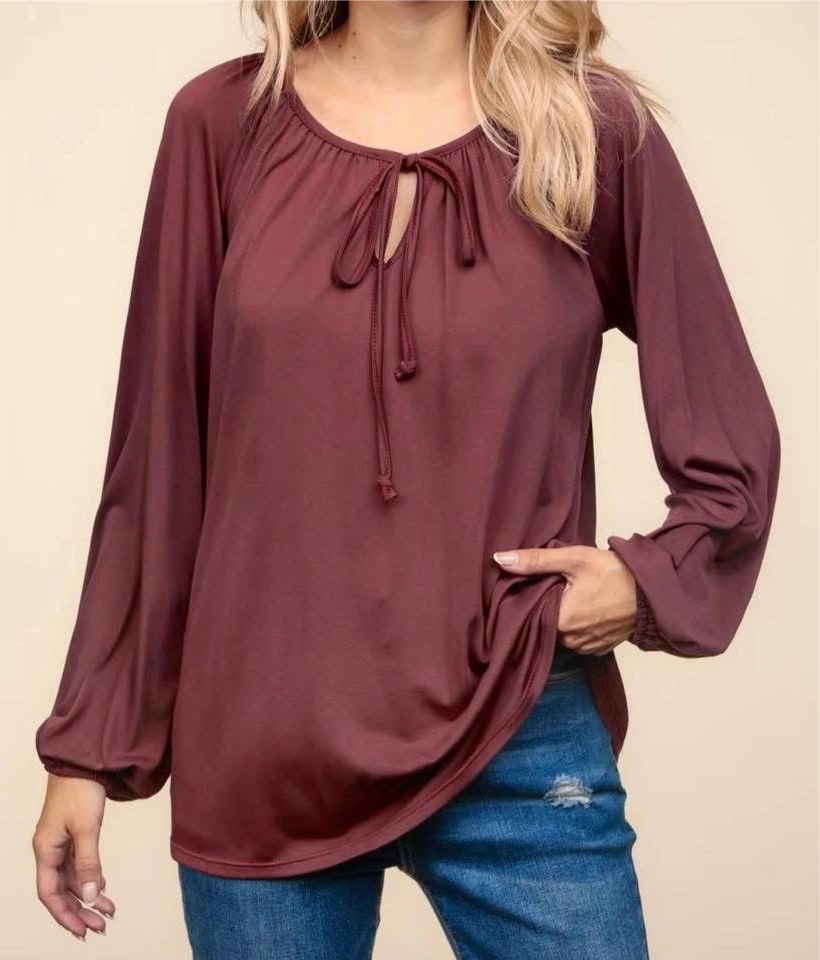 In the Vineyard Front Tie Top