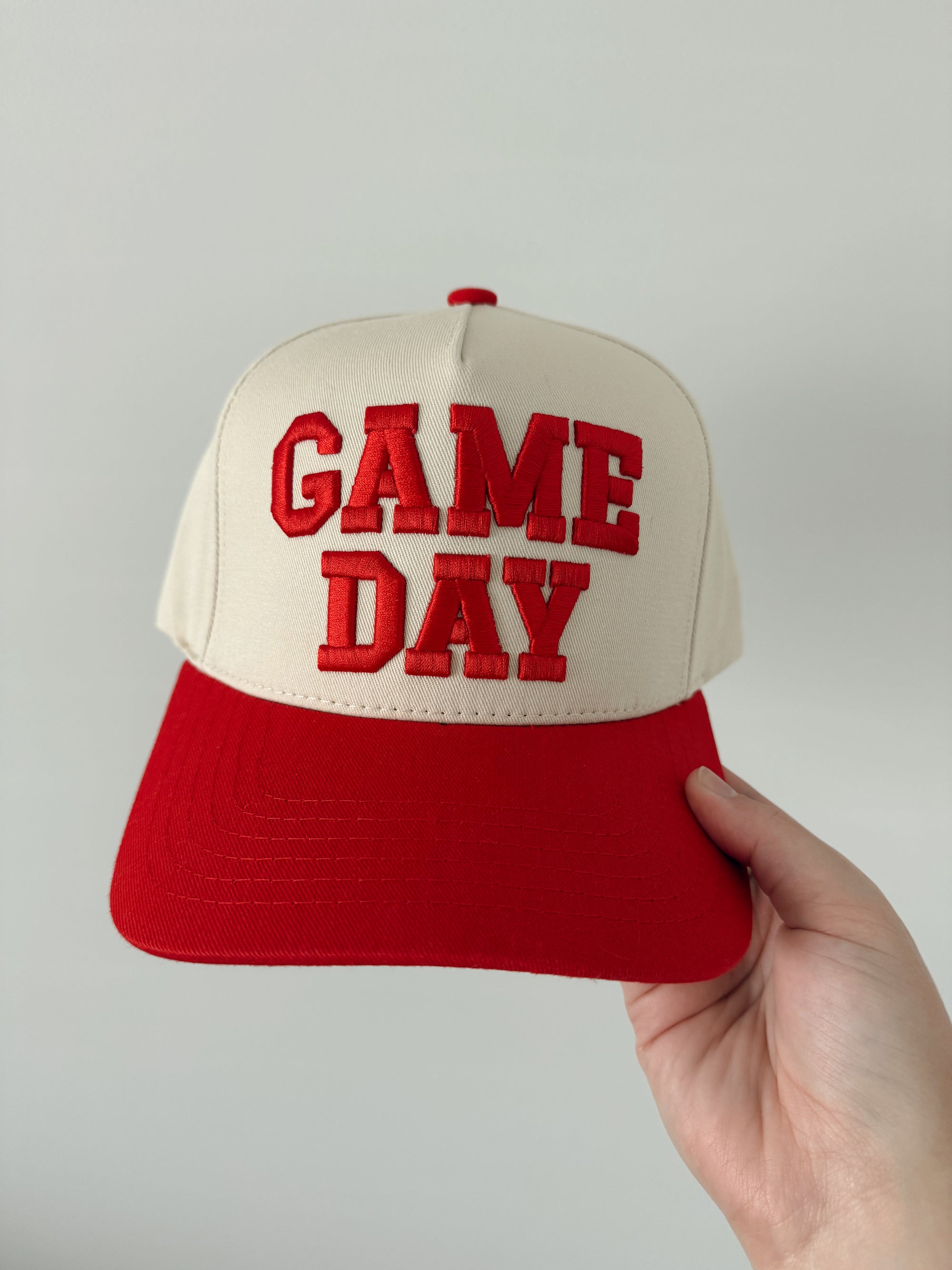 Game Day Embroidered Hat / Red
