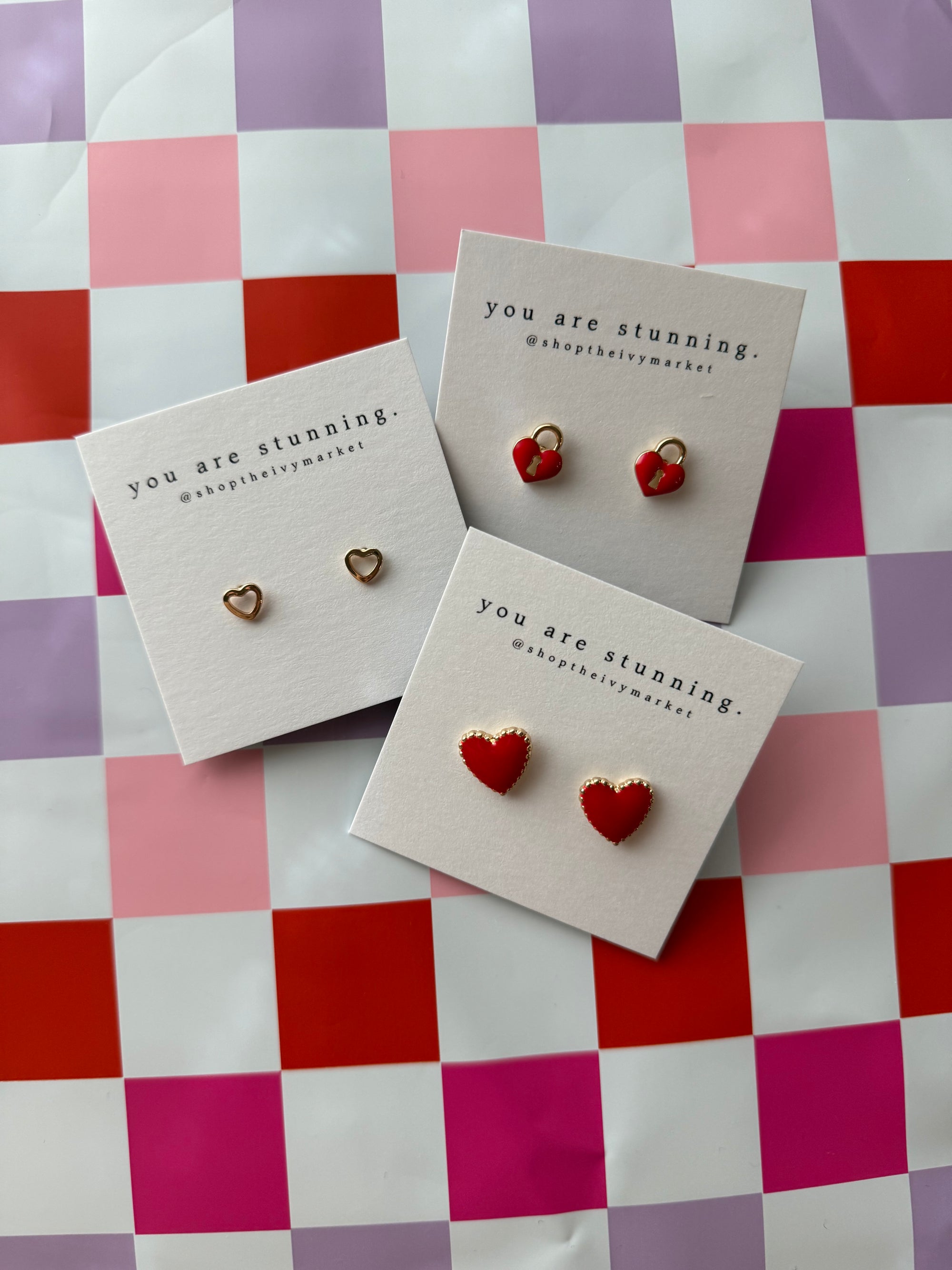 Key to My Heart Stud Earrings