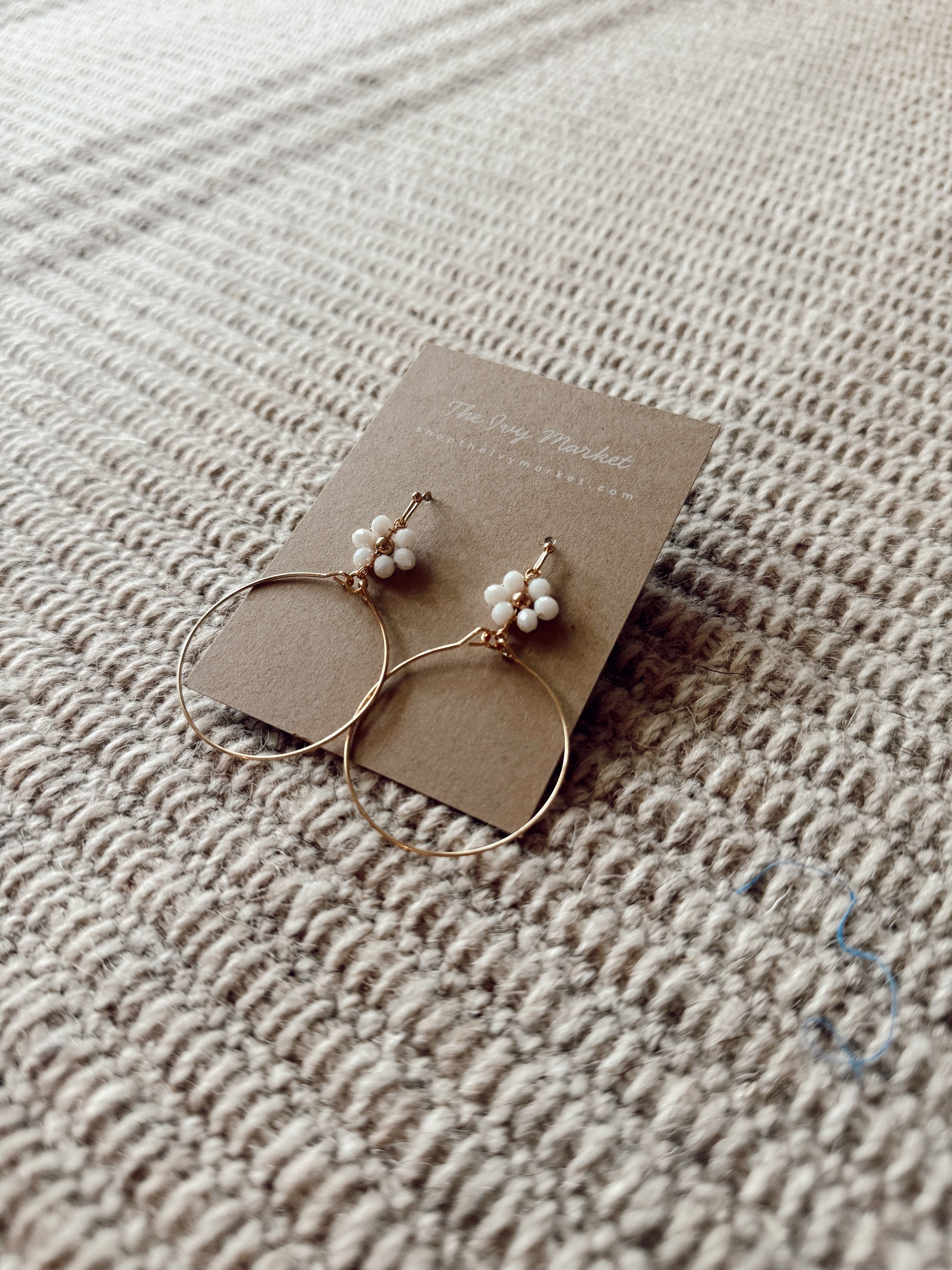 Favorite Floral Hoop Earrings