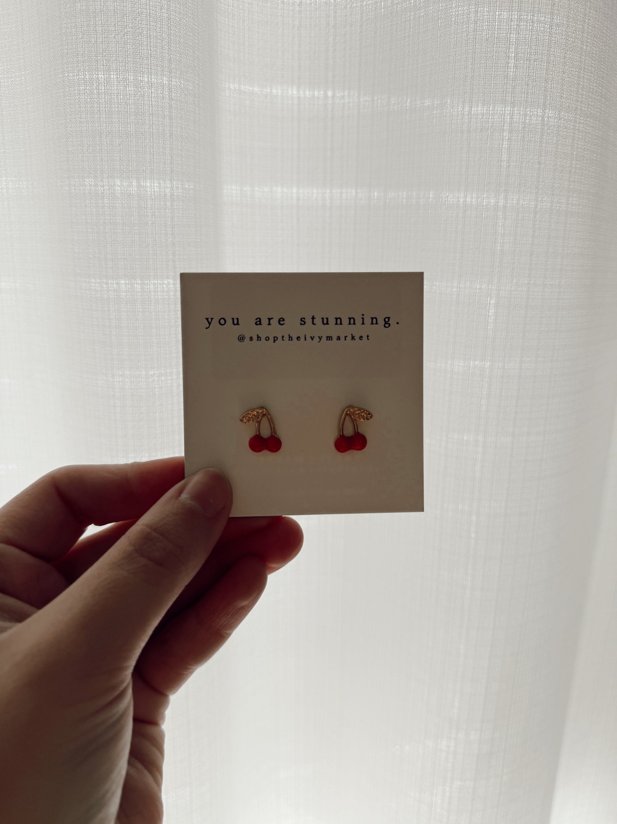 Cherry On Top Stud Earrings