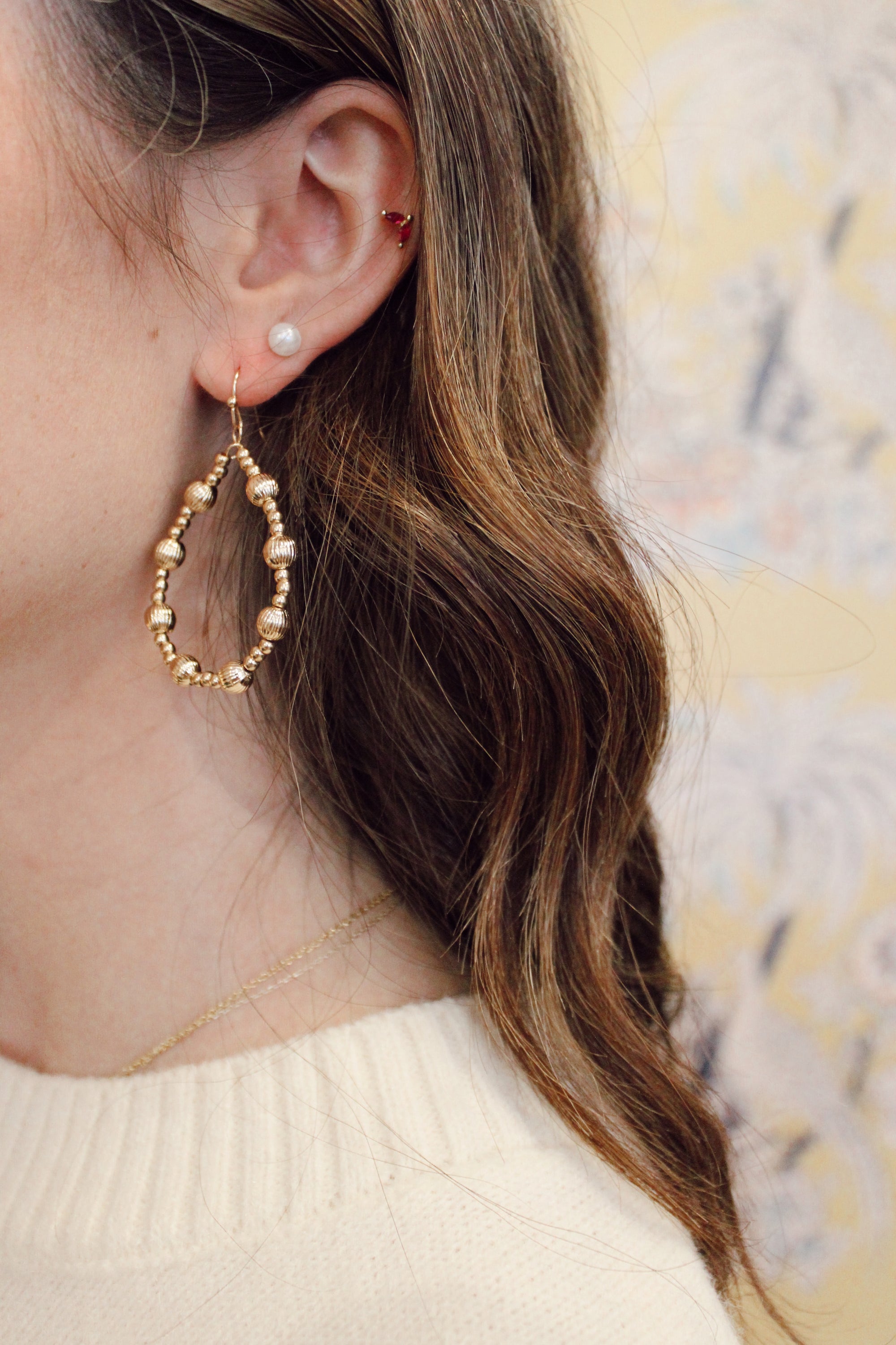 Texture Teardrop Earrings