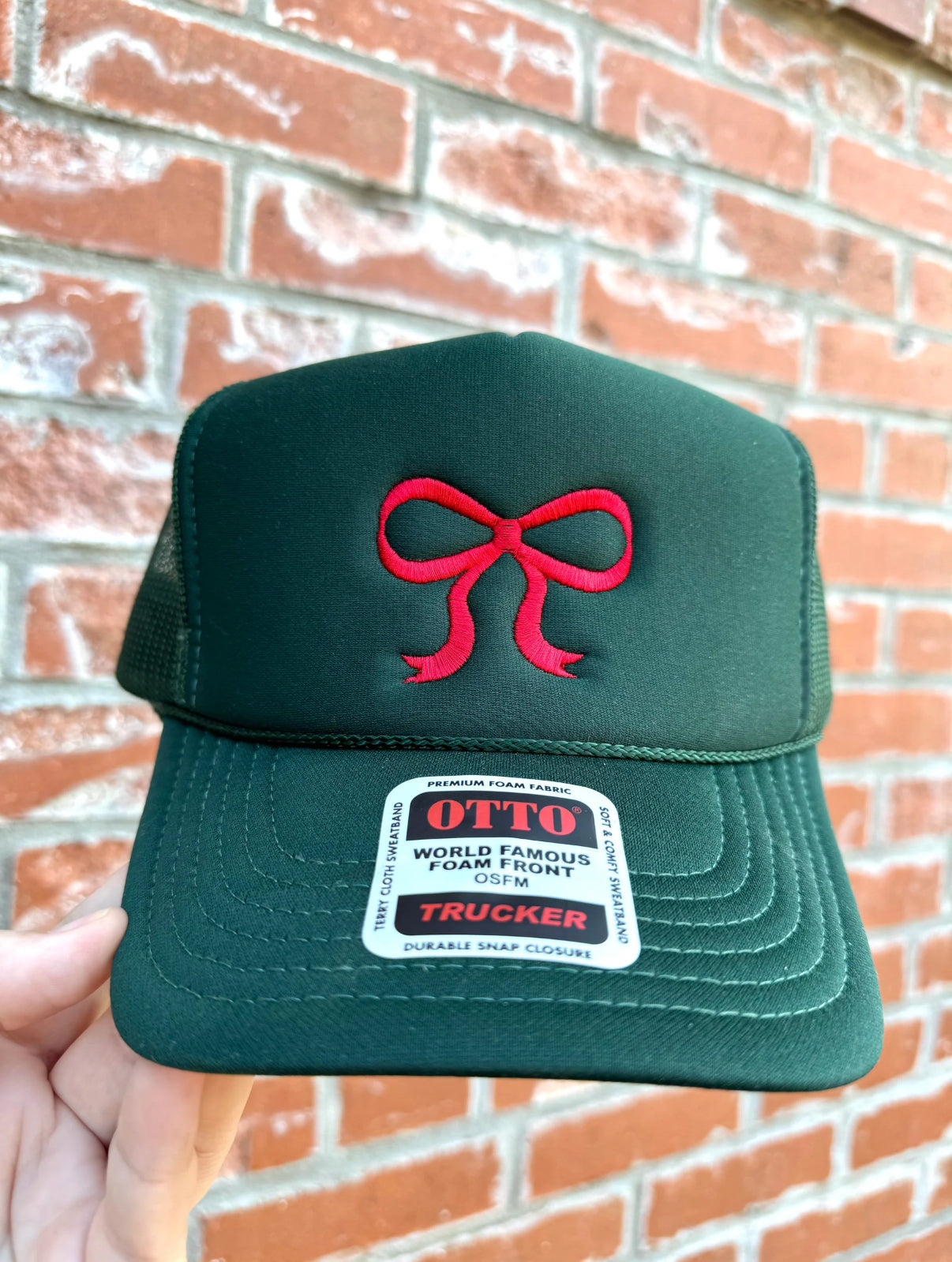 Christmas Bow Trucker Hat