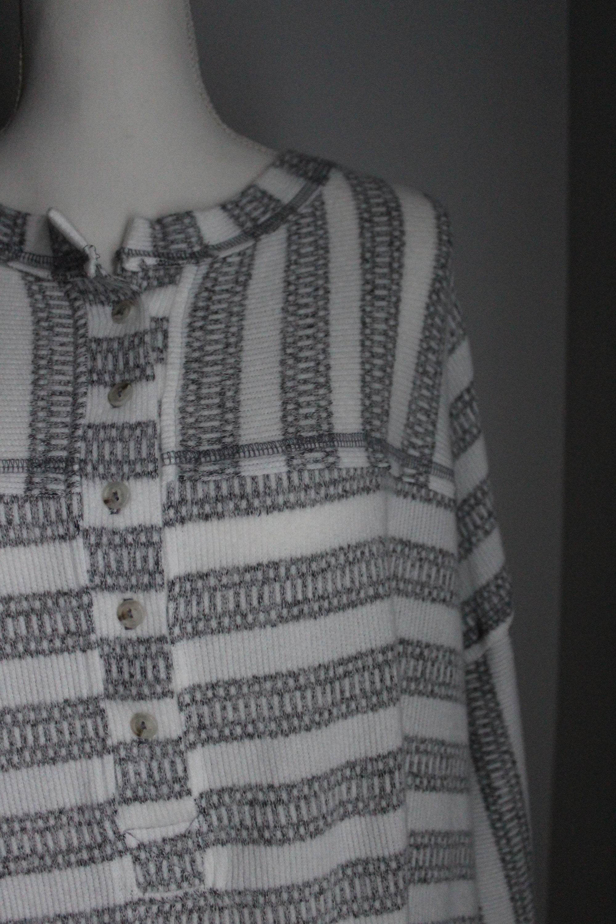 Sadie Raw Hem Striped Top