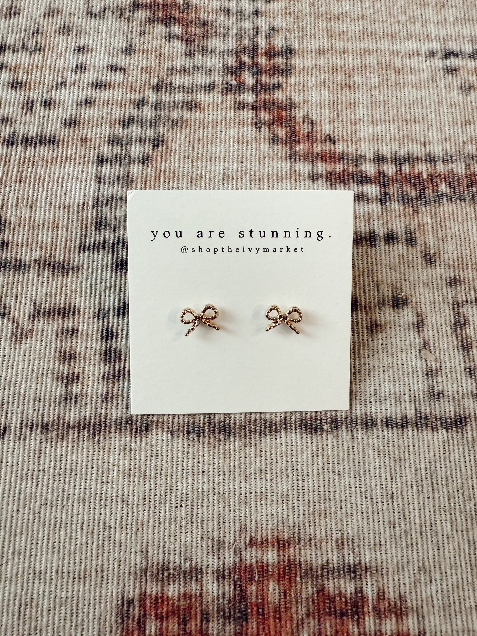 Tiny Bow Mini Stud Earrings