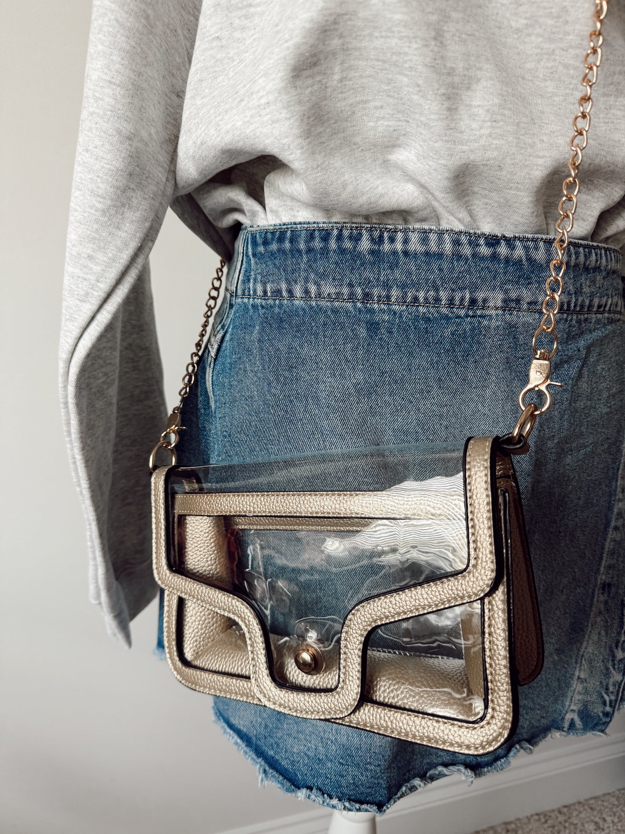 Game Day Shoulder + Crossbody Bag / Gold