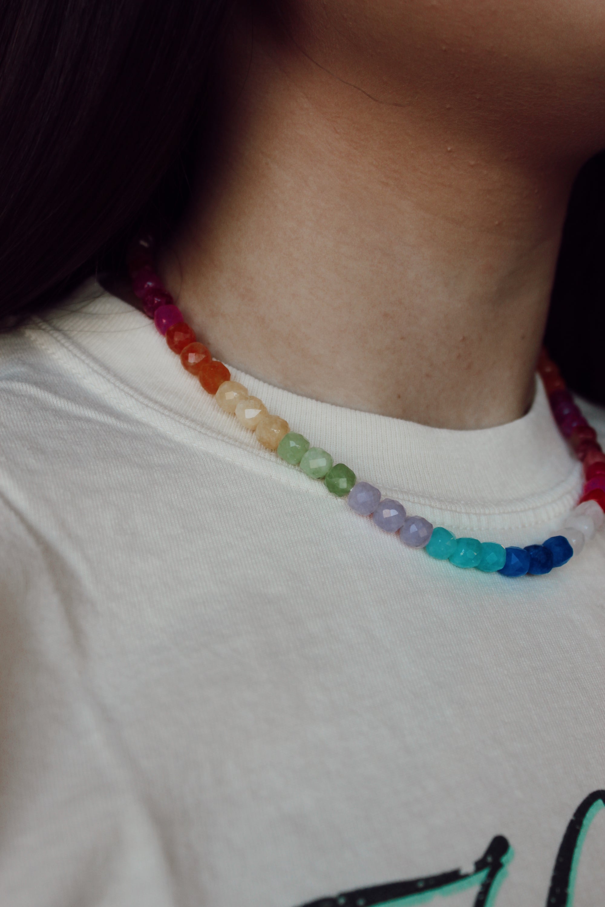 Over the Rainbow Gemstone Necklace