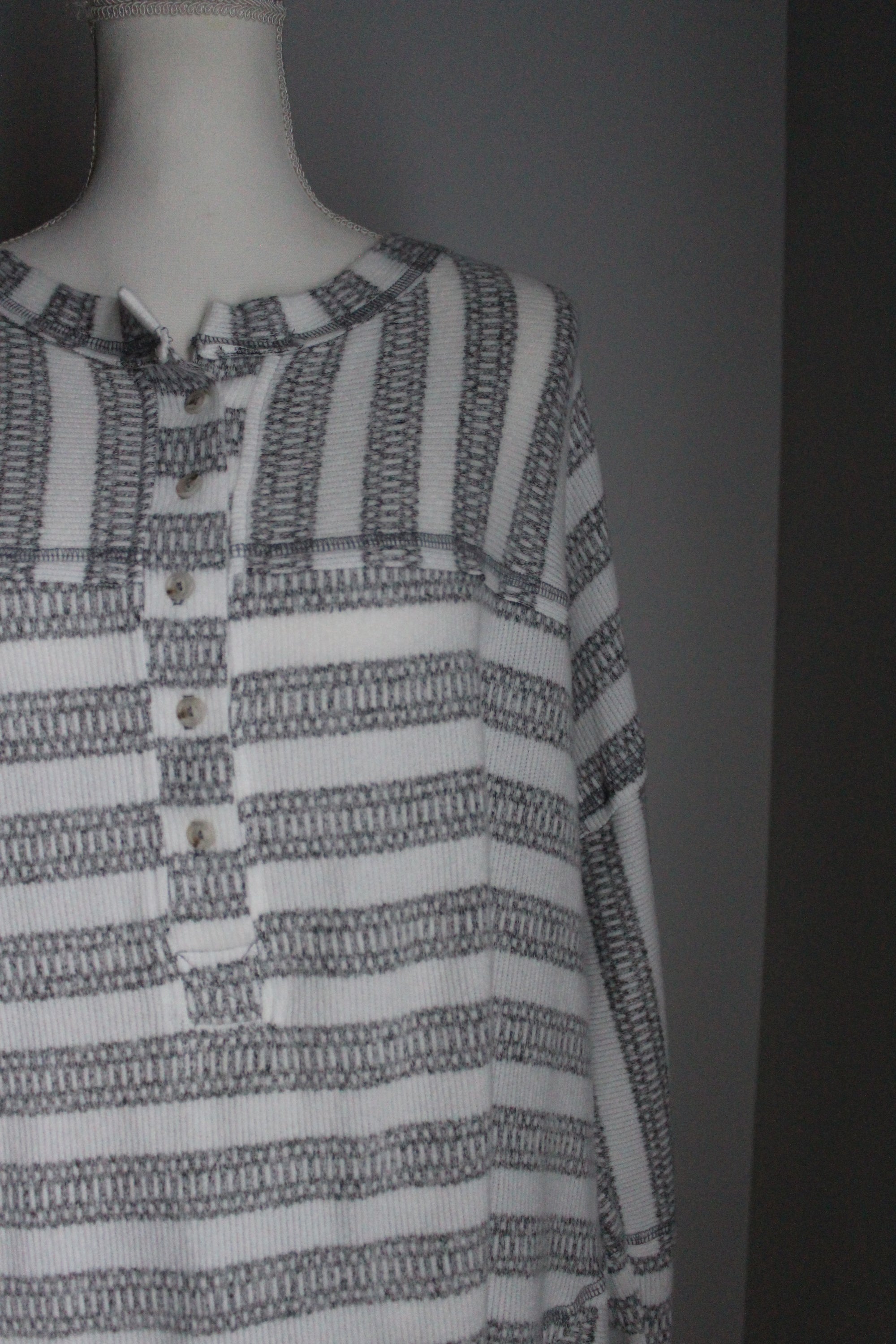 Sadie Raw Hem Striped Top