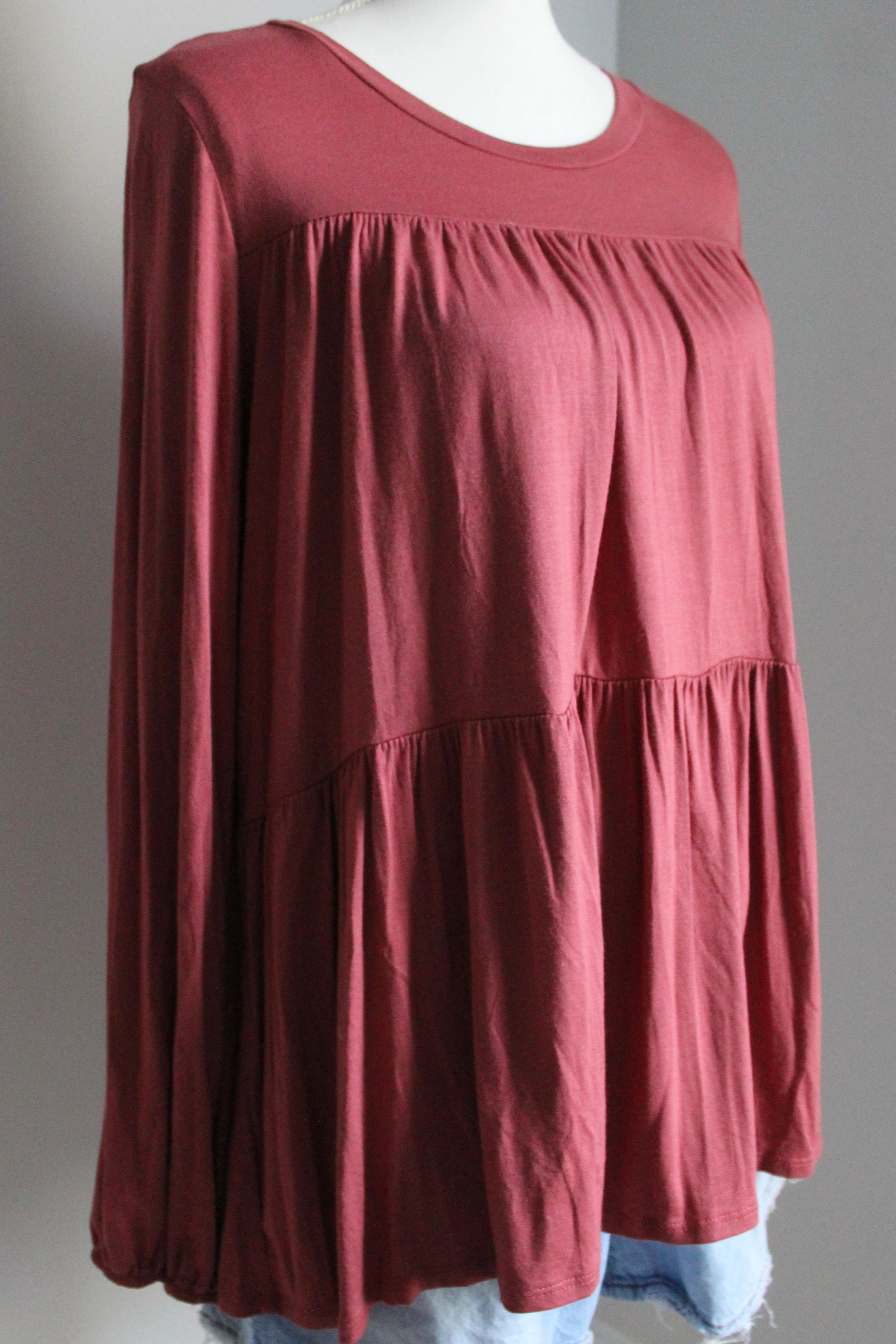 Chasing Fall Tiered Top