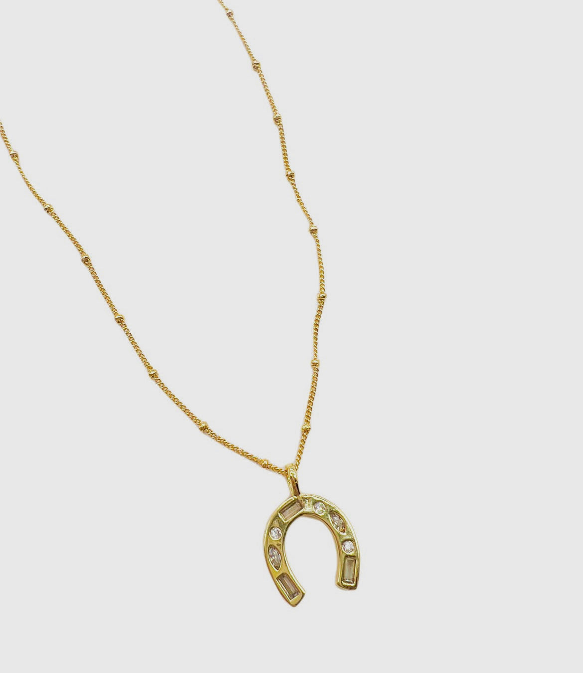 Diamond Horseshoe Necklace