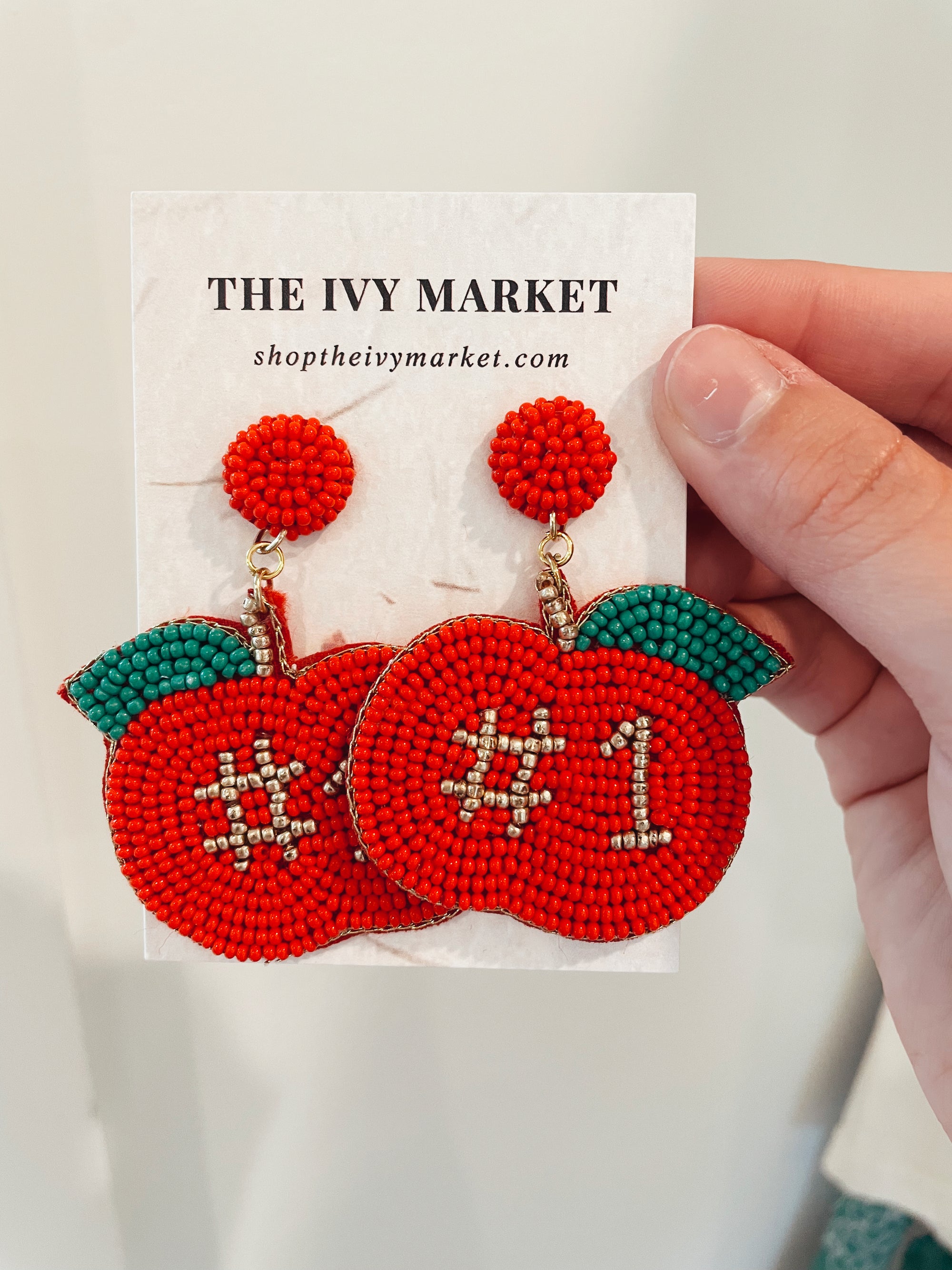 #1 Apple Statement Earrings