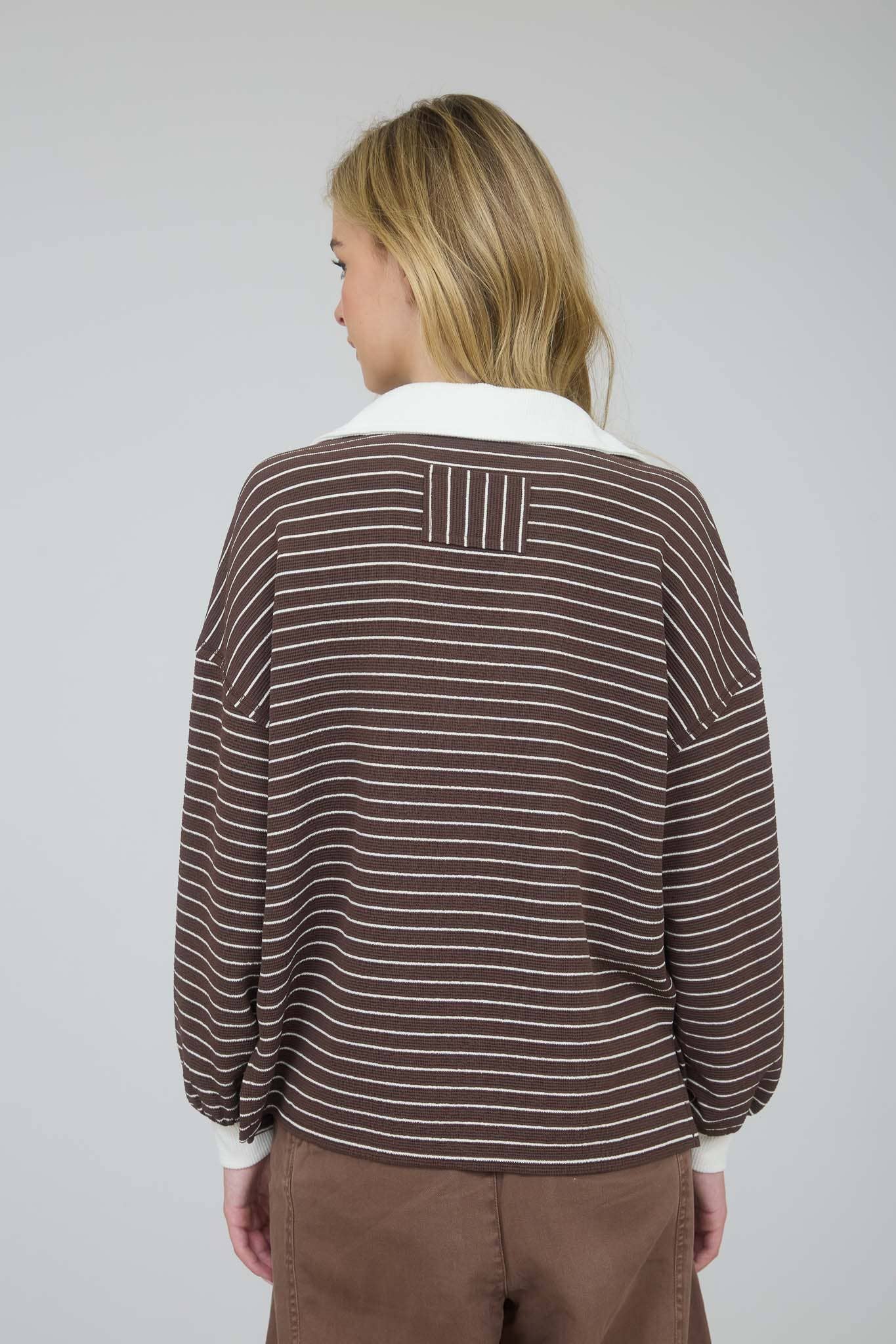 Jane Collared Long Sleeve Top